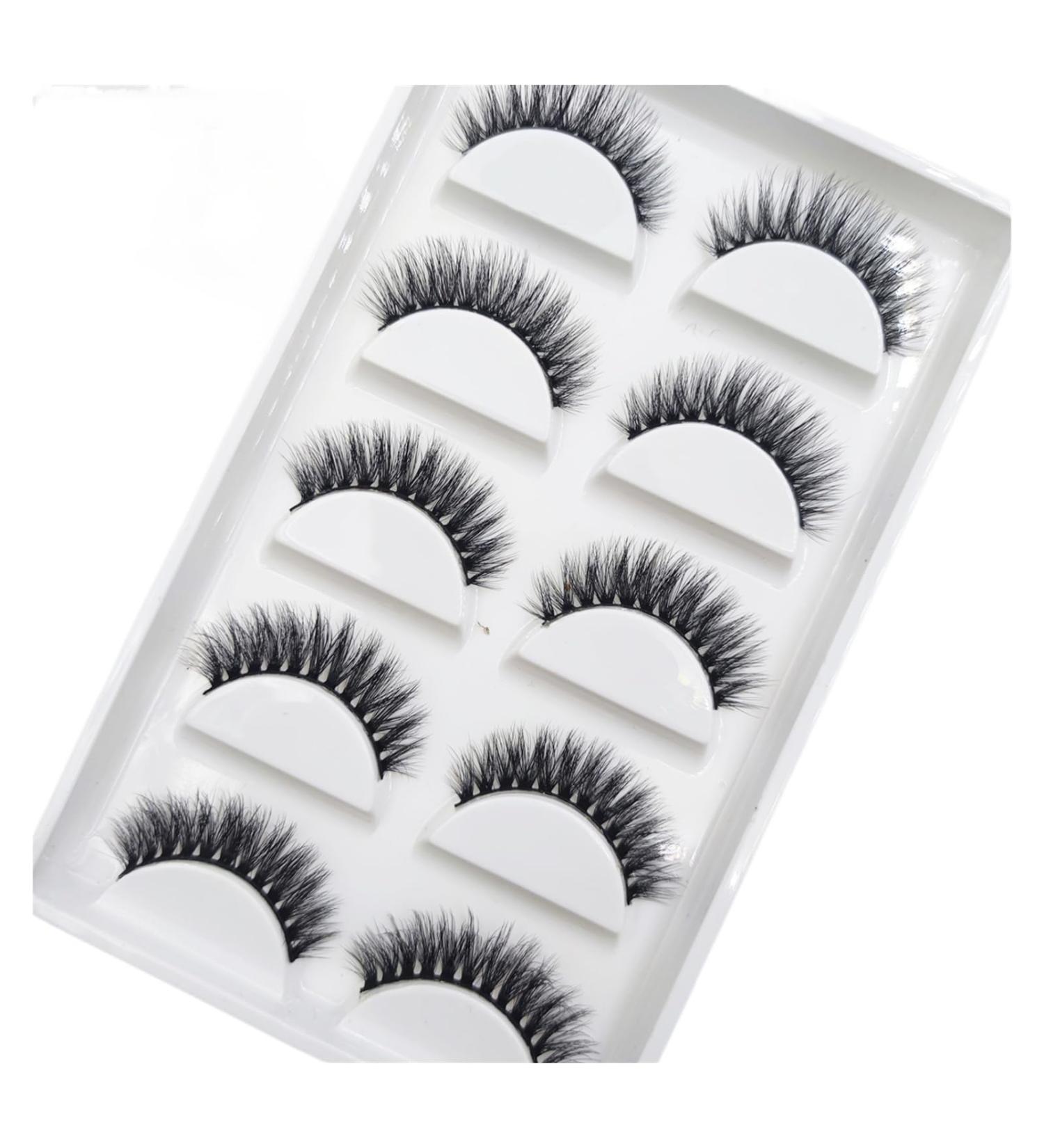 UAMOU 10/50/100 Boxes 5 Pairs Natural False Eyelashes Fake Lashes Makeup 3d Mink Extension Eyelash Mink Eyelashes Faux Cils Maquiagem Cheerfully (Color : S19 5Pairs Size : 100 Boxes 500Pairs) - Buy Online on GoSupps.com
