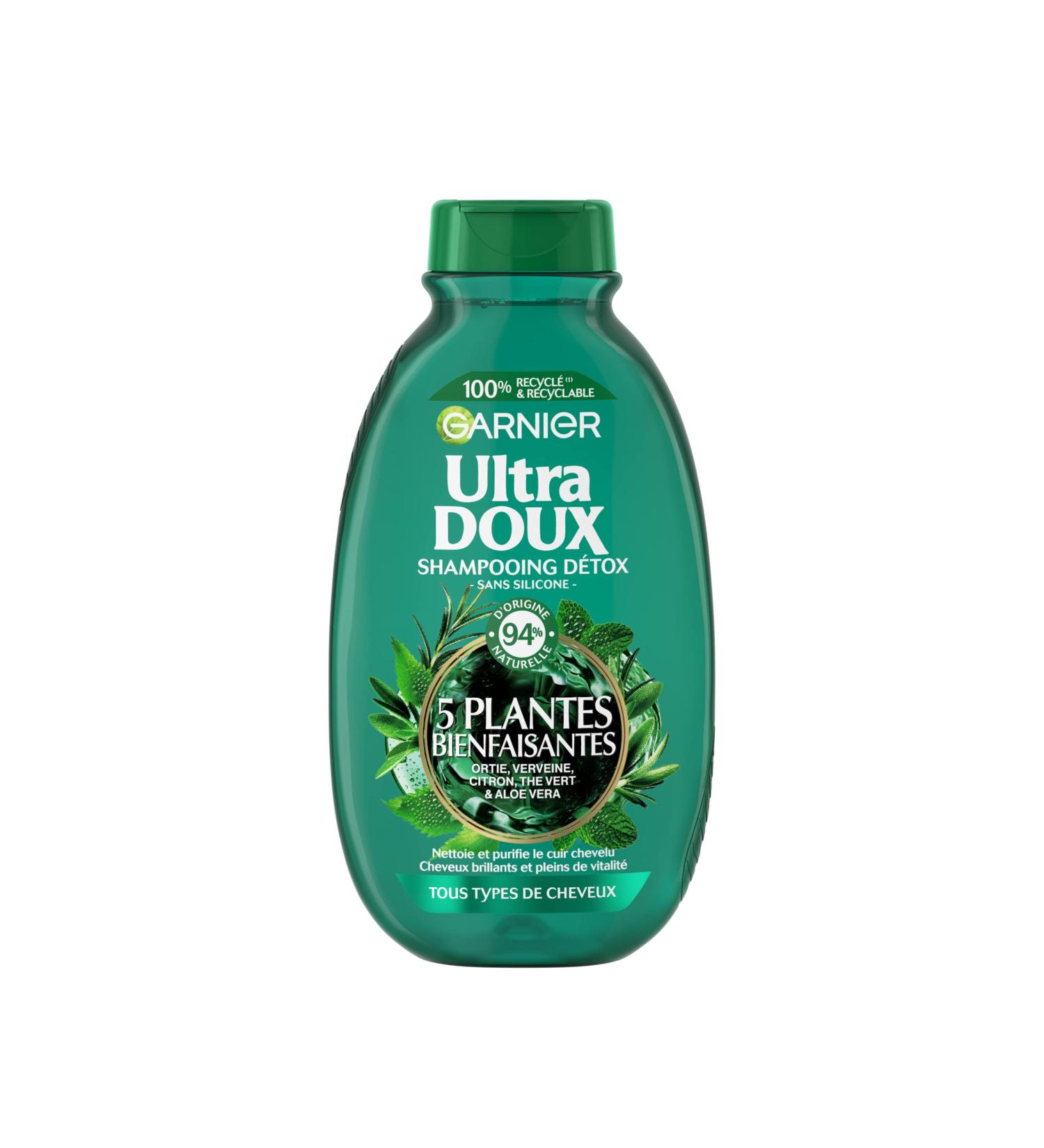 Garnier Ultra Doux Green Tea 5 Plants Vitality Shampoo - 250 ml