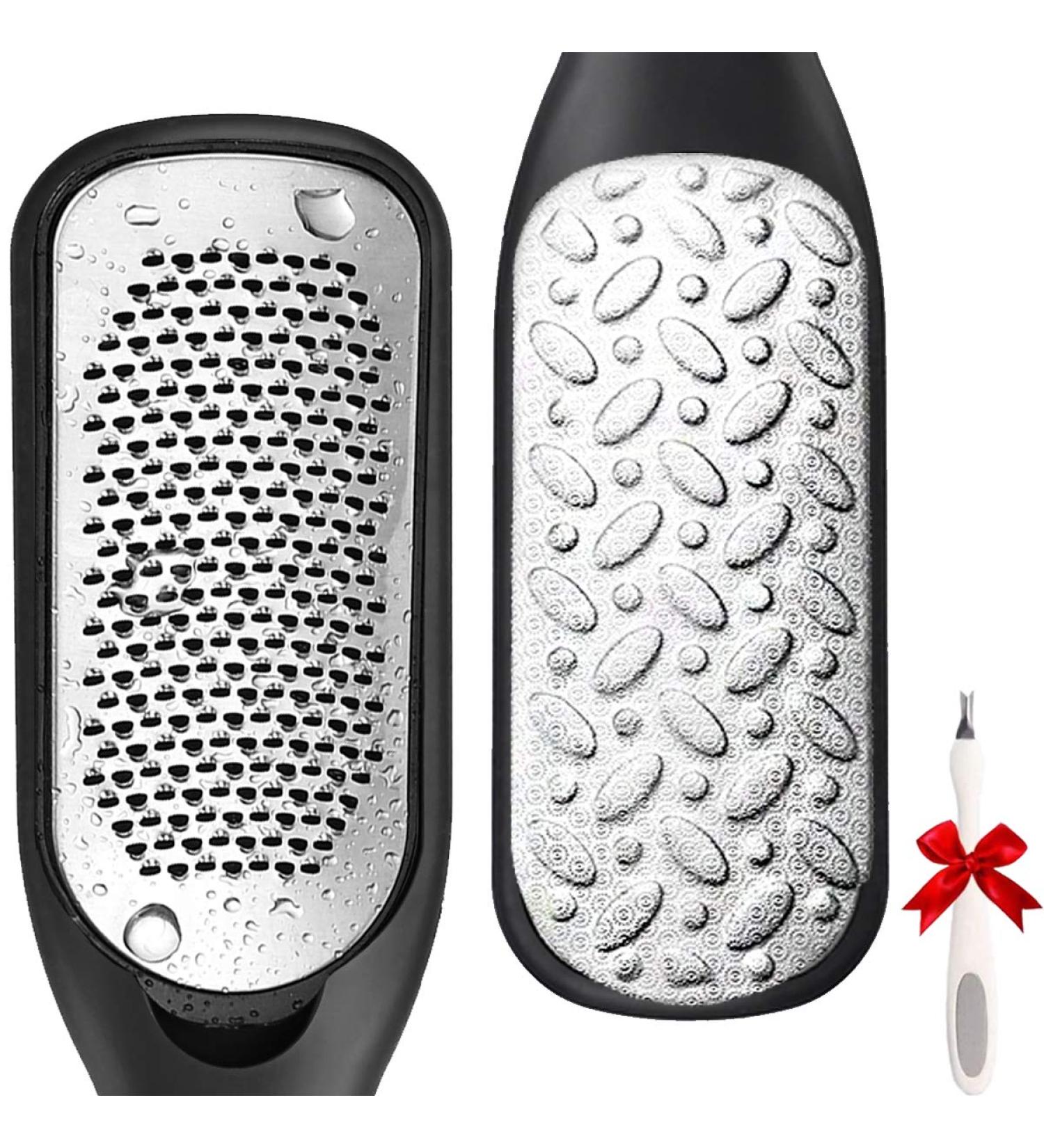 Augcomre Foot Files Spa Callus Removal Set | Stainless Steel Double-Sided Pedicure Care | Washable Callus Remover - International Shipping - Buy Online on GoSupps.com