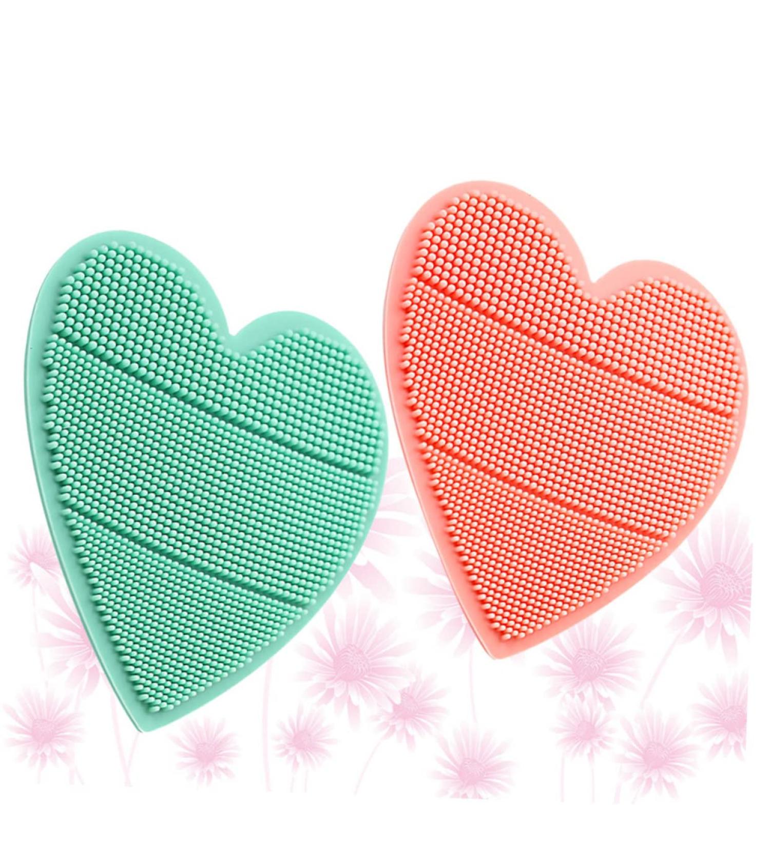 TOYANDONA 2pcs Scalp Scrubber Shower Hair Brush & Massager Set - Silicone Baby Head Brush for Cradle Shampoo - Green 9*8cm - Buy Online on GoSupps.com