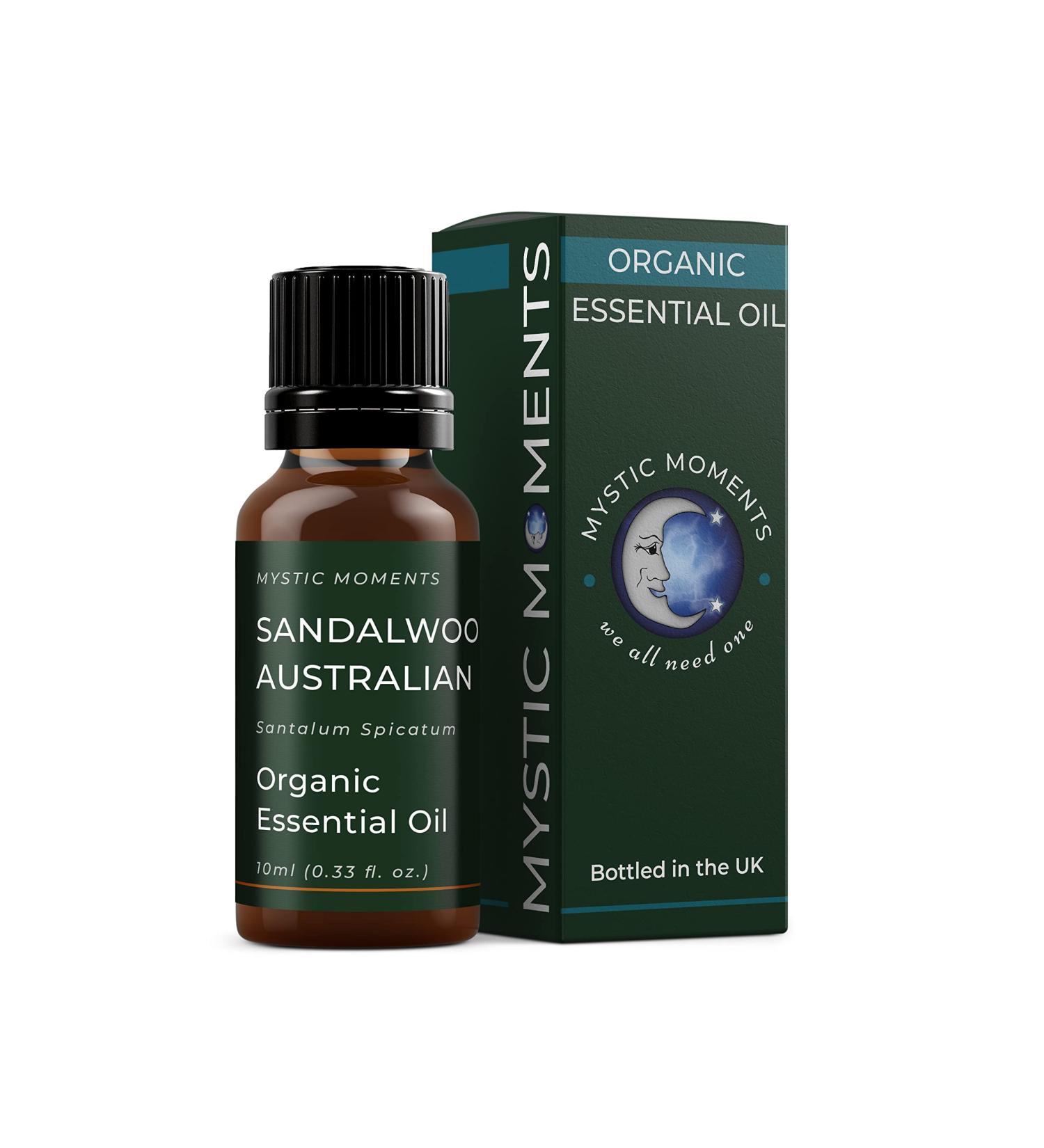 Mystic Moments Australian Organic Sandalwood Essential Oil - 100% Pure 10ml | Buy Premium Essential Oils Online - Buy Online on GoSupps.com