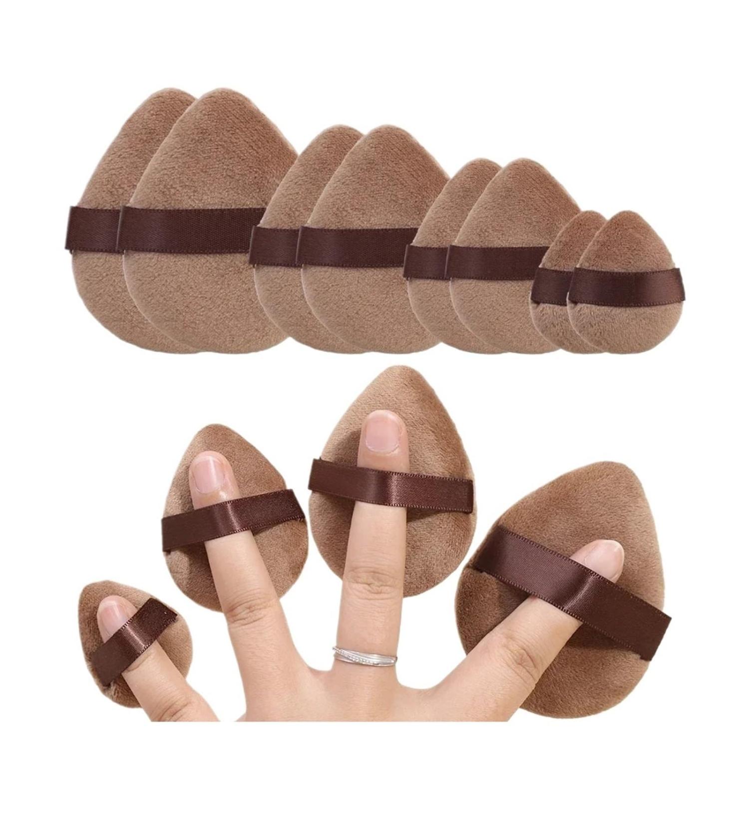 SBTRKT Dual Use Powder Puff - Soft Velvet Makeup Sponge for Face & Eye Contouring | 3PCS Washable Cosmetic Puff Accessories - Buy Online on GoSupps.com