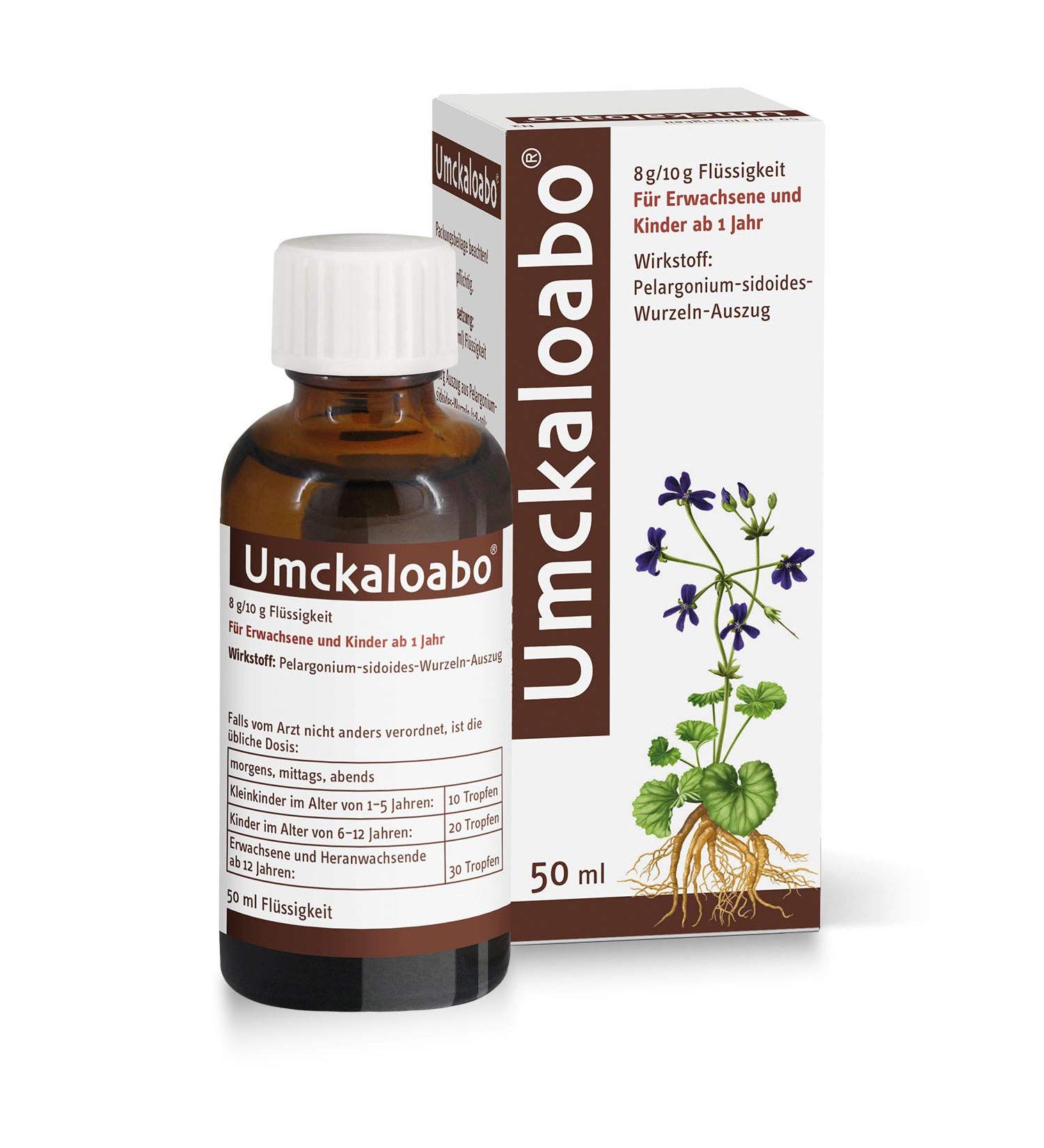 Umckaloabo Drops 50ml - Natural Relief for Cough Sore Throat & Acute Bronchitis Symptoms | Fast Healing & Pathogen Defense - Buy Online on GoSupps.com