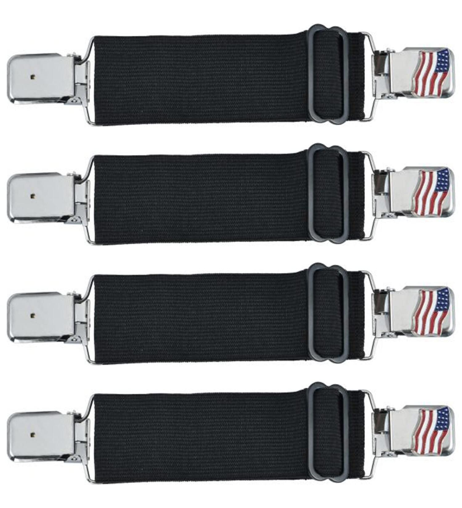 Dream Apparel Elastic Boot Straps - Adjustable Clips for Biker Men and Women - USA Flag Design - 2PCS - Buy Online on GoSupps.com