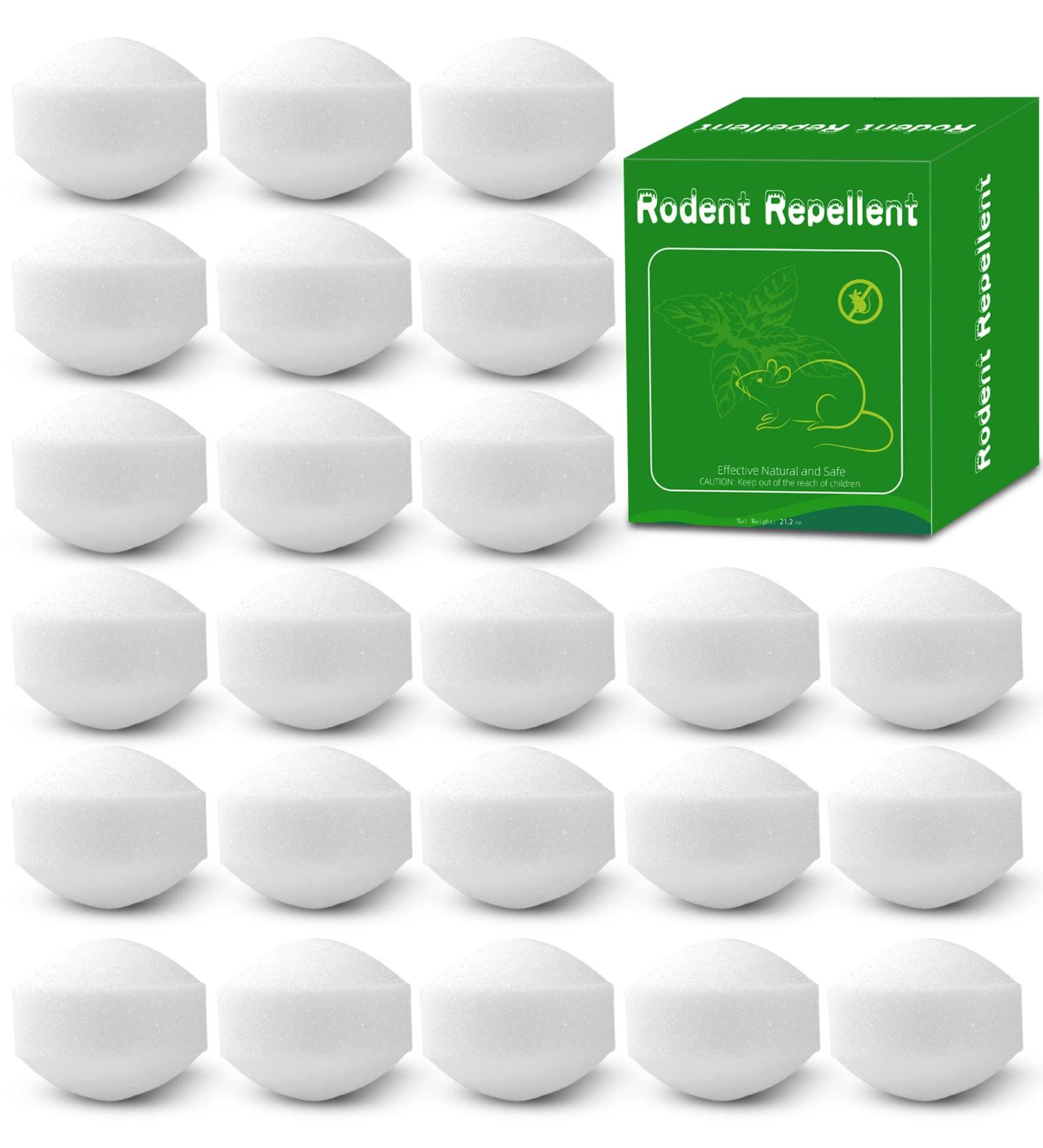 24 Pack Peppermint Oil Rodent Repellent for Cars, Campers, and Indoors - Mouse & Rat Deterrent for Garage - Pet Friendly - Buy Online on GoSupps.com