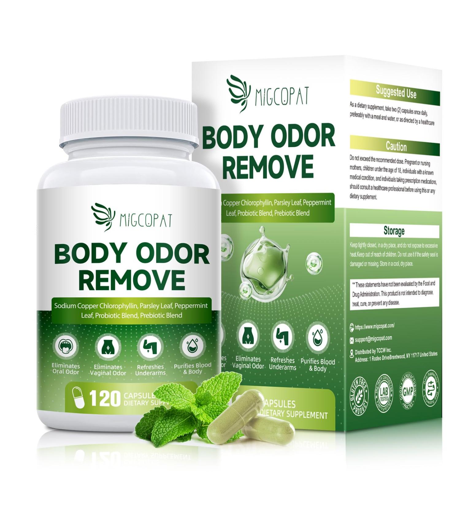 Chlorophyll Body Deodorizing Supplement with 10 Billion CFU Probiotic Vitamin C & E Parsley Peppermint Green Tea Prebiotics Chlorophyll Capsules Supports Breath & Whole-Body Freshness 120 Caps - Buy Online on GoSupps.com
