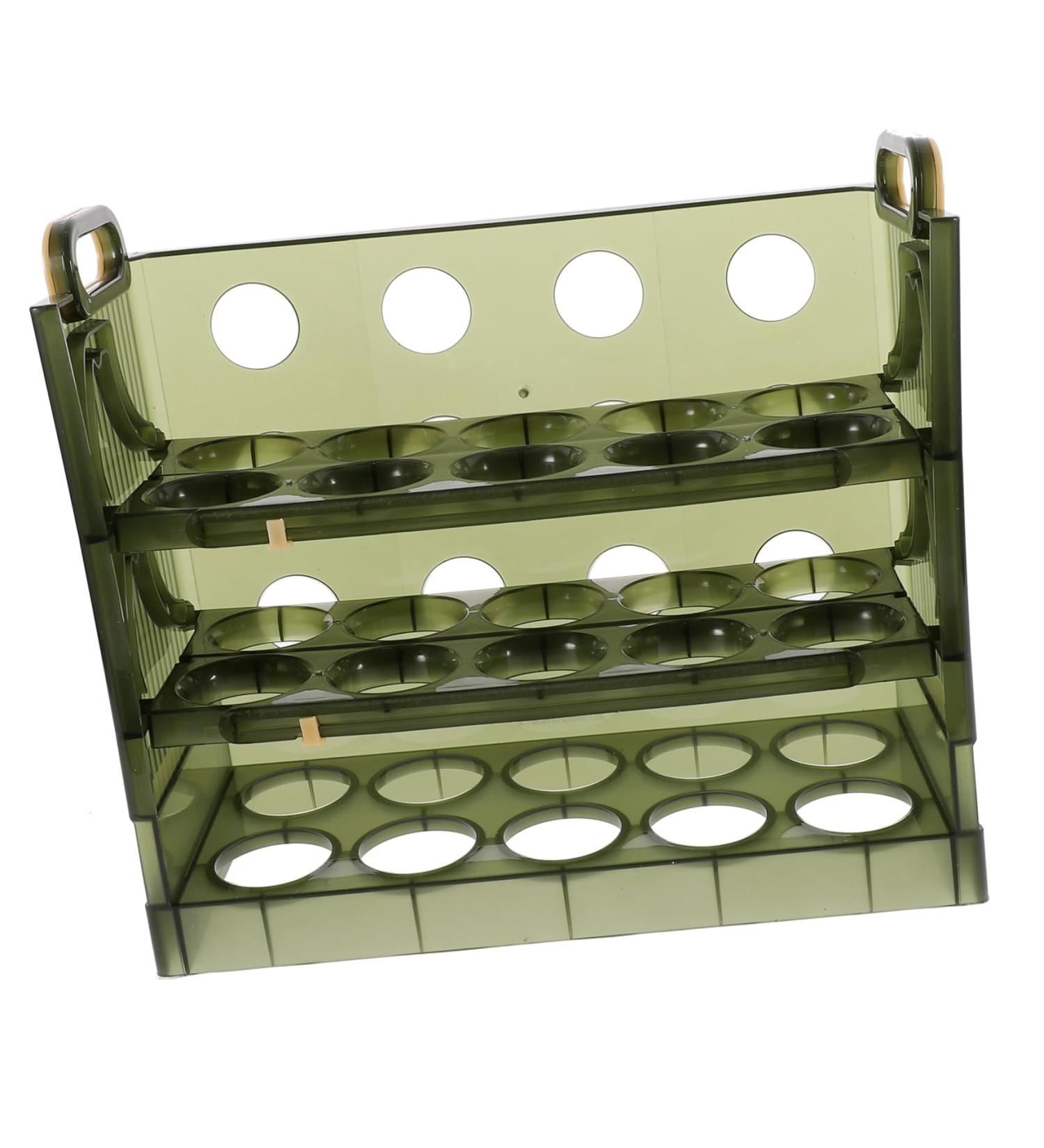 PRETYZOOM Capacity Flip -layer Multilayer Plastic Organizer Container Grid for Rack Storage Refrigerator - Buy Online on GoSupps.com