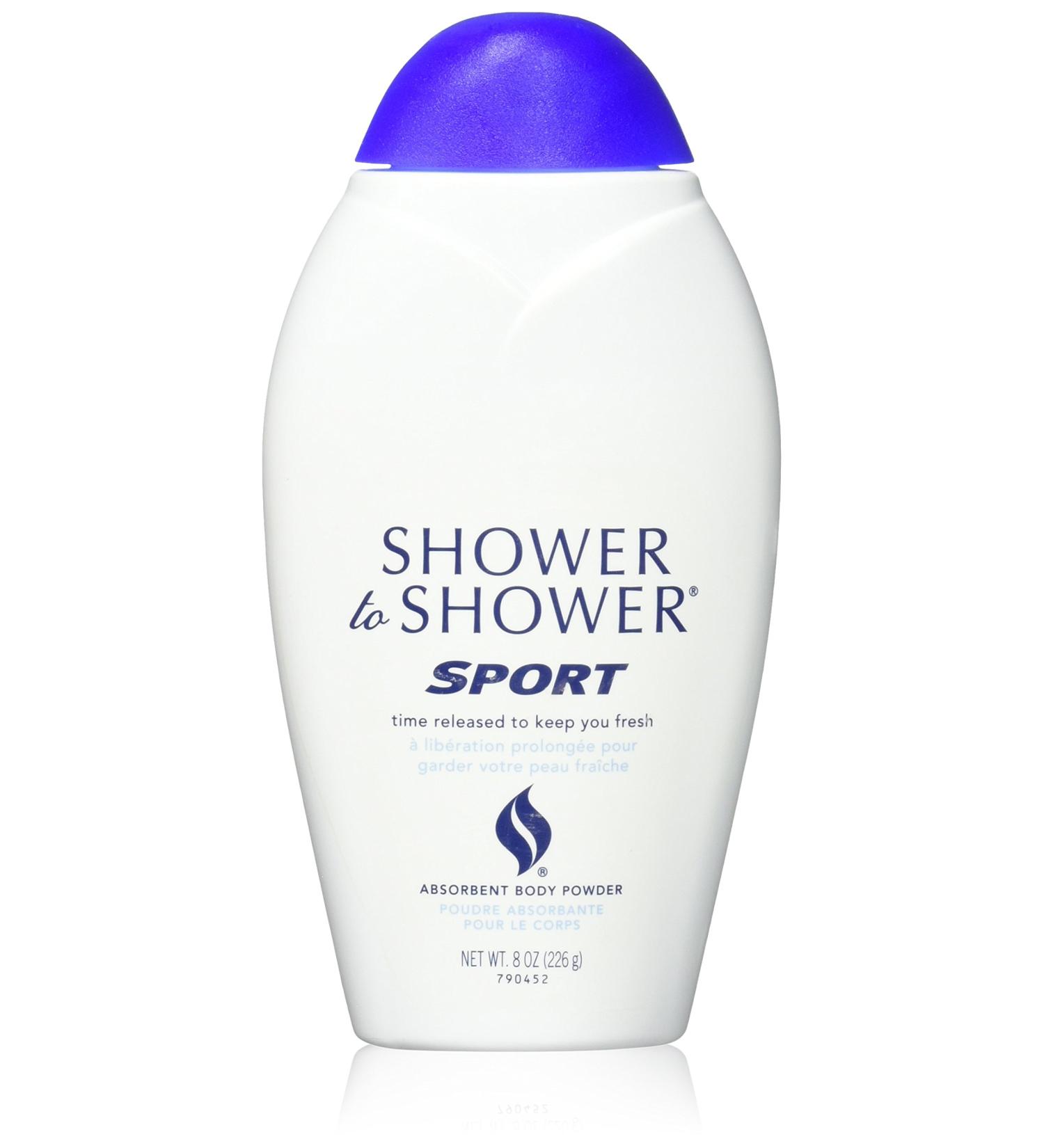 SHOWER TO SHOWER Body Powder Sport 8 oz