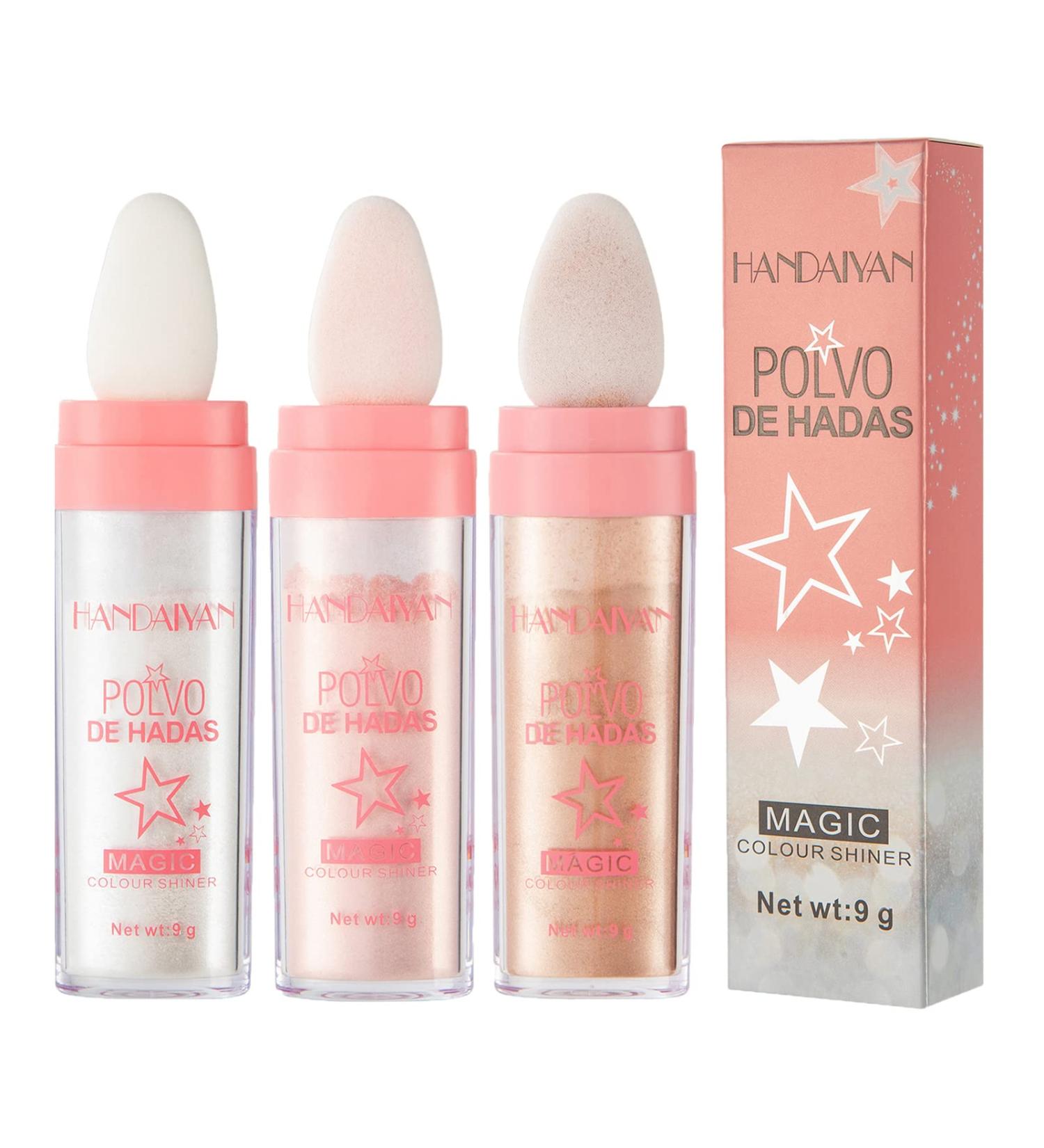 3 Colors Fairy Dust Highlighter Makeup Glitter Stick for Face & Body - Gift for Girls & Women (01, 02, 03) - Buy Online on GoSupps.com