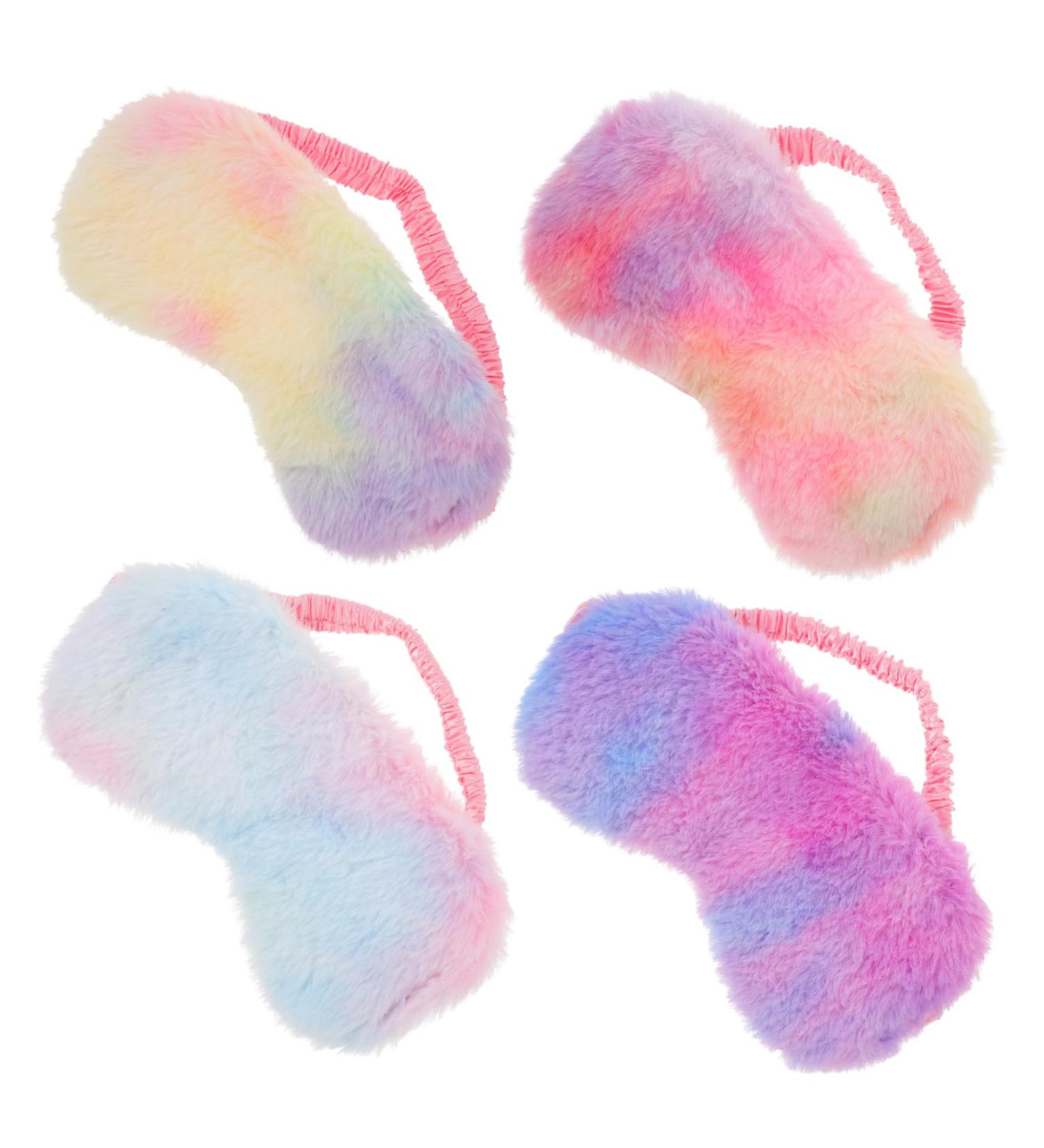 4 pi ces Masque de Sommeil Peluche Color Lot de Cache Yeux Doux pour et R parateur pour Adultes - Buy Online on GoSupps.com