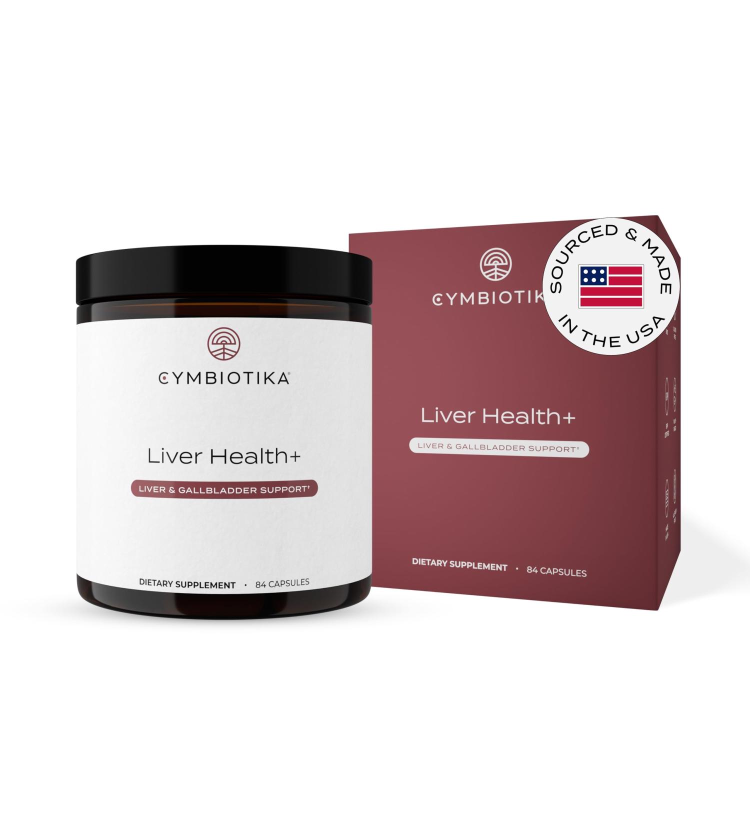 CYMBIOTIKA Liver Supplement with Vitamins & Herbs for Liver Support Health Cleanse and Repair Helps Metabolism and Digestion Gluten Free Vegan Plant Based and Non GMO 84 Capsules 28 Servings - Buy Online on GoSupps.com