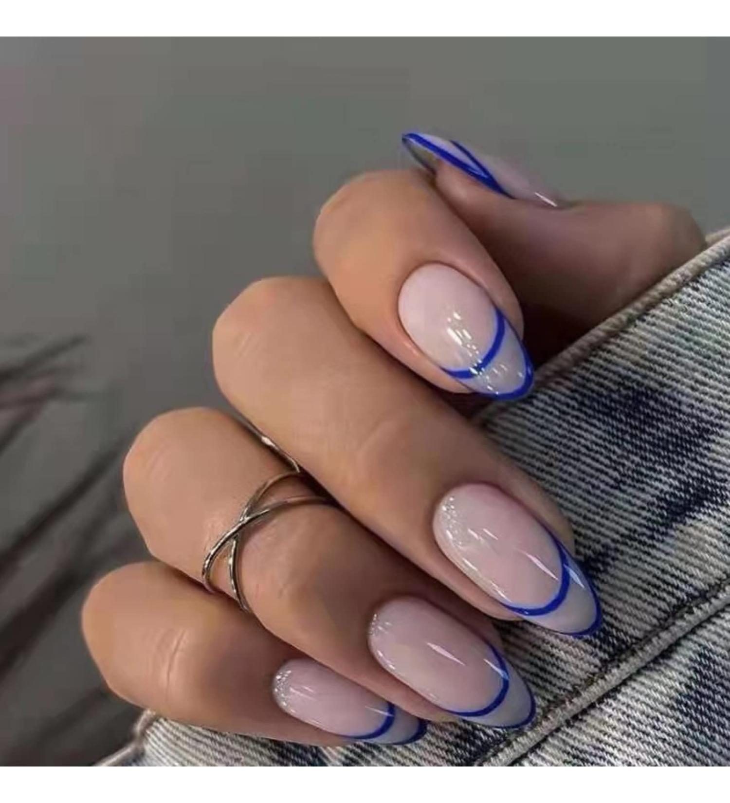 24Pcs/Set Pink Leaves Coffin Kawaii Press-On Nails Seamless Removable Fake Nails Capsule False Nail Supplies for Professionals Fake Nails-W041