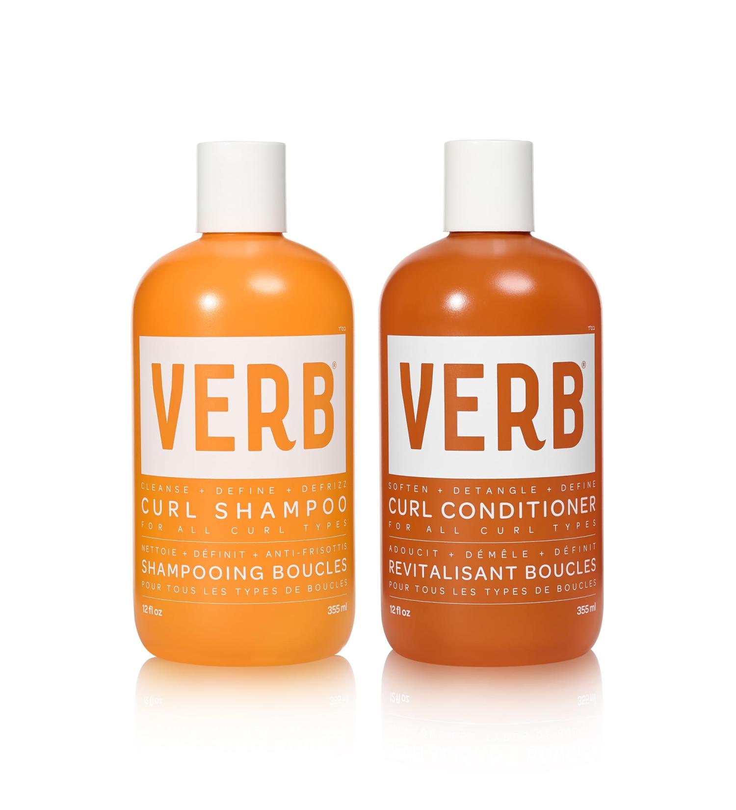 Verb Curl Shampoo & Conditioner Duo 12 Fl Oz - Best Hydrating Formula for Curly Hair | International Shipping Available - Buy Online on GoSupps.com