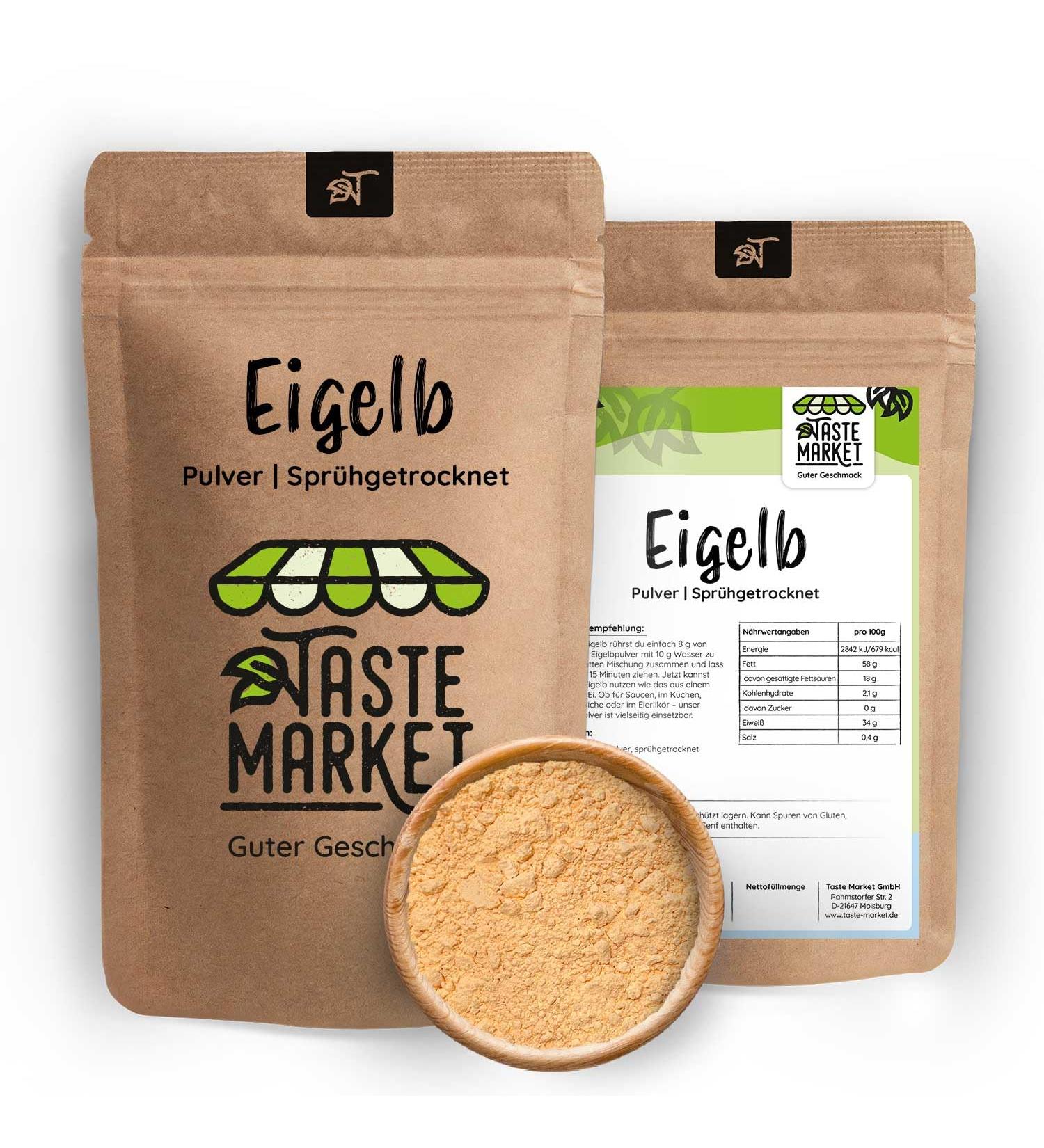 Buy 200g Egg Yolk Powder - Best Egg Substitute for Cooking & Baking | Taste Market - Buy Online on GoSupps.com