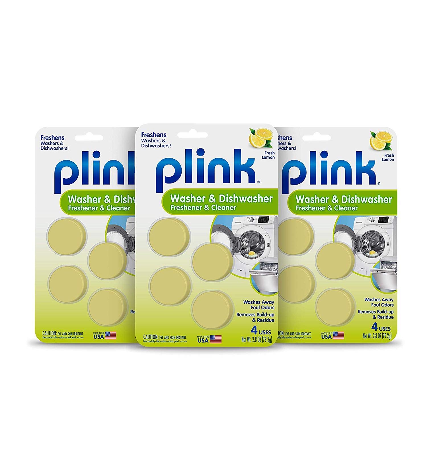 Plink Washer & Dishwasher Freshener Pack - Stain Remover & Odor Eliminator - 12 Count - Buy Online on GoSupps.com