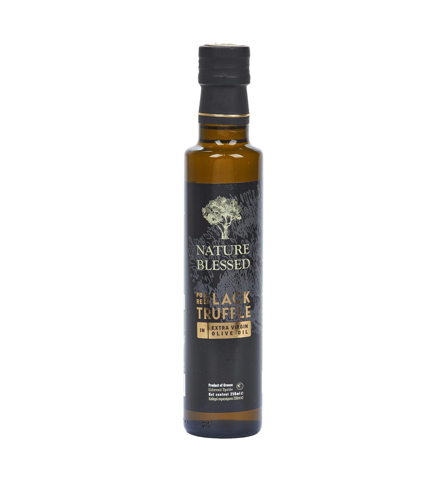 Nature Blessed Black Truffle In Extra Virgin Olive Oil 250 ml Glass Bottle - Buy Online on GoSupps.com