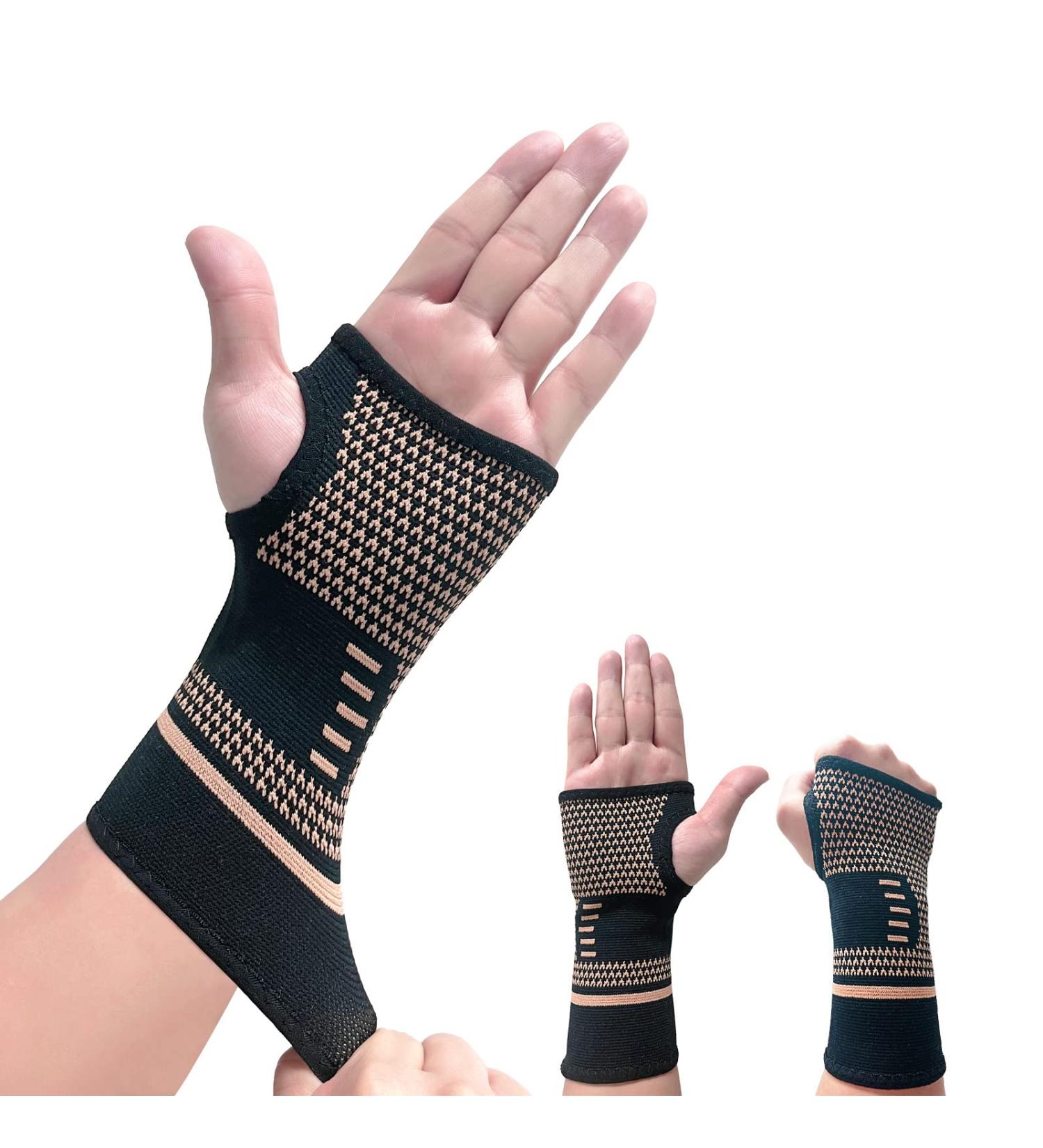 Copper Wrist Compression Sleeve for Tendonitis & Arthritis Relief - Small - Pack of 1 - Buy Online on GoSupps.com