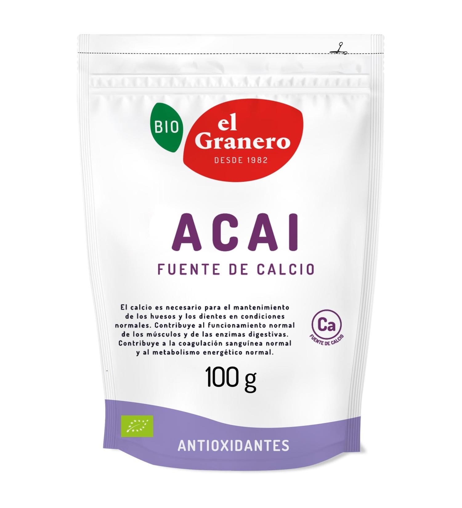  el Granero Nutricosmetics Granero Organic Acai Powder 100g - Buy Online on GoSupps.com
