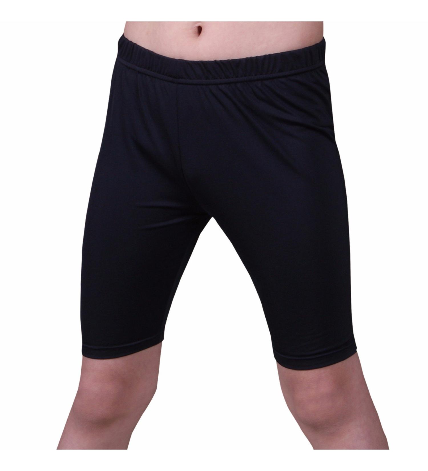 Henri Maurice Kids Compression Shorts - Youth Boys Black Base Layer Pants - Buy Online on GoSupps.com