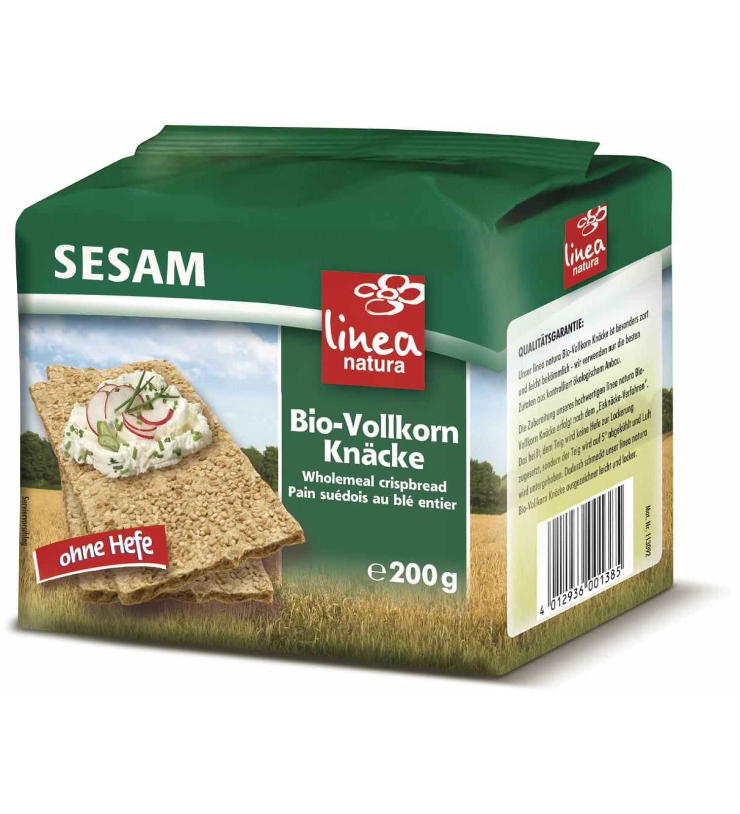 Linea Natura Organic Sesame Whole Grain Carp (2 x 200 g)