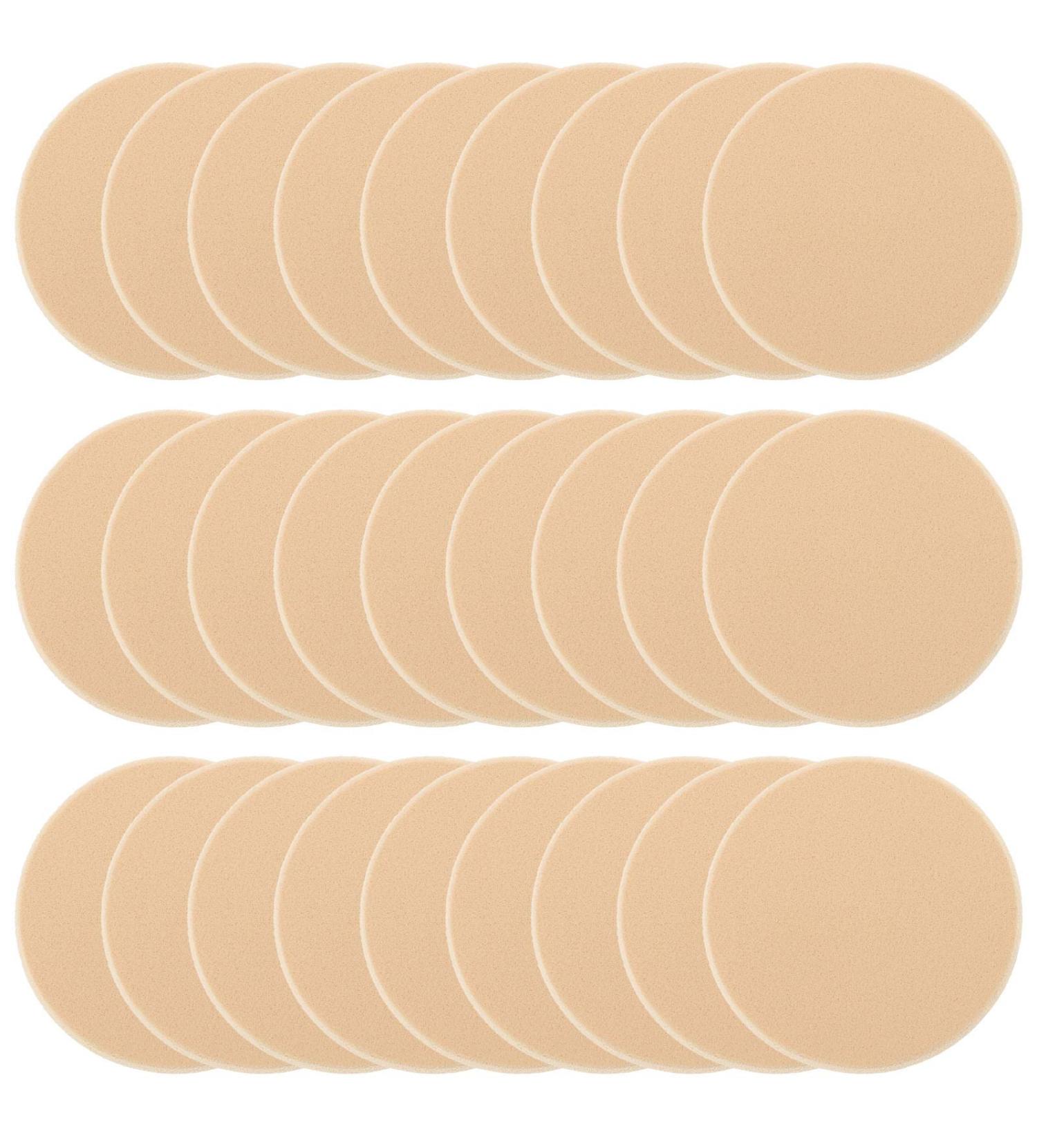 25 Pcs Women's Round Makeup Beauty Blender Sponges for Face, Eyes, and Foundation - Soft, Smooth, and Versatile for Dry and Wet Applications - Buy Online on GoSupps.com