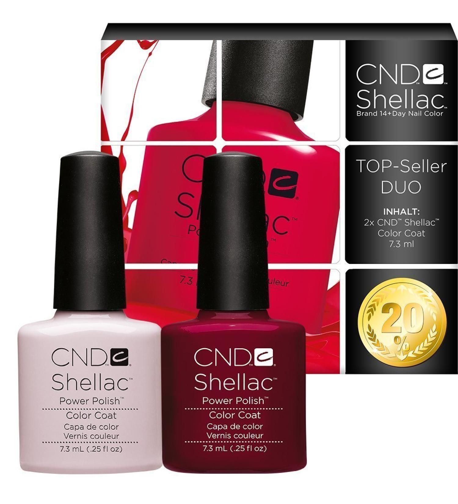 CND Shellac UV/LED Power Polish Romantique/Decadence 7.3 ml - Pack of 2 Romantique/Decadence 7.3 ml (Pack of 2)