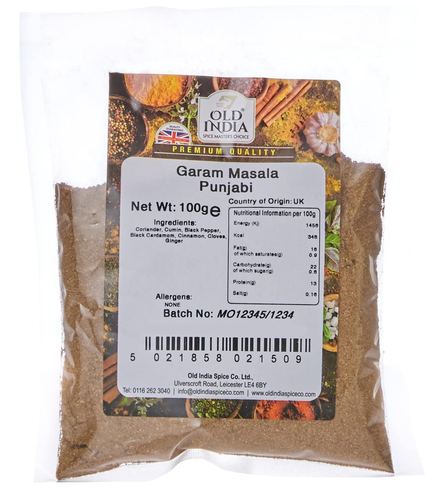 Old India Garam Masala Punjabi 100g - Authentic Indian Spice Blend - Buy Online on GoSupps.com