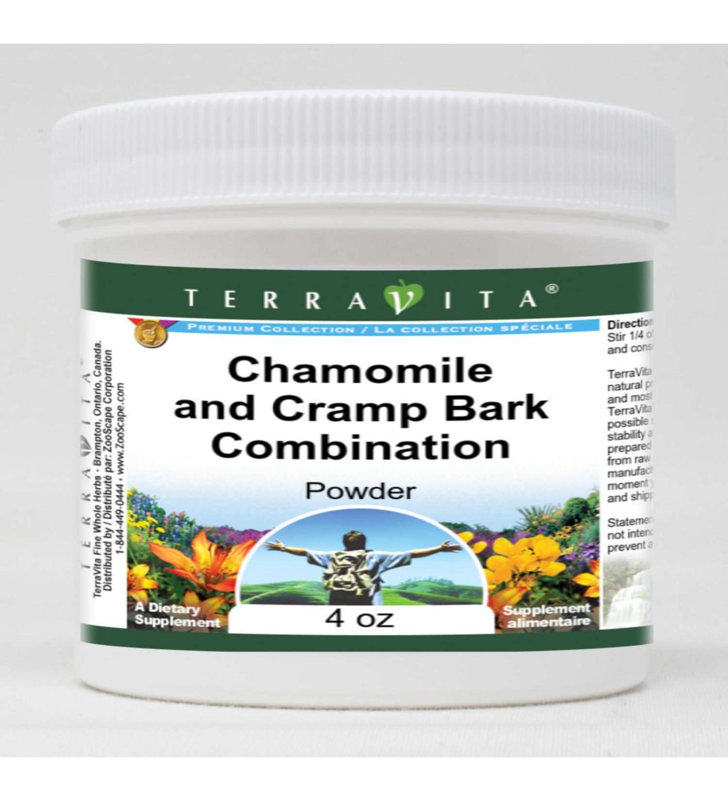 Chamomile and Cramp Bark Combination Powder (4 oz ZIN: 513942) - 3 Pack - Buy Online on GoSupps.com