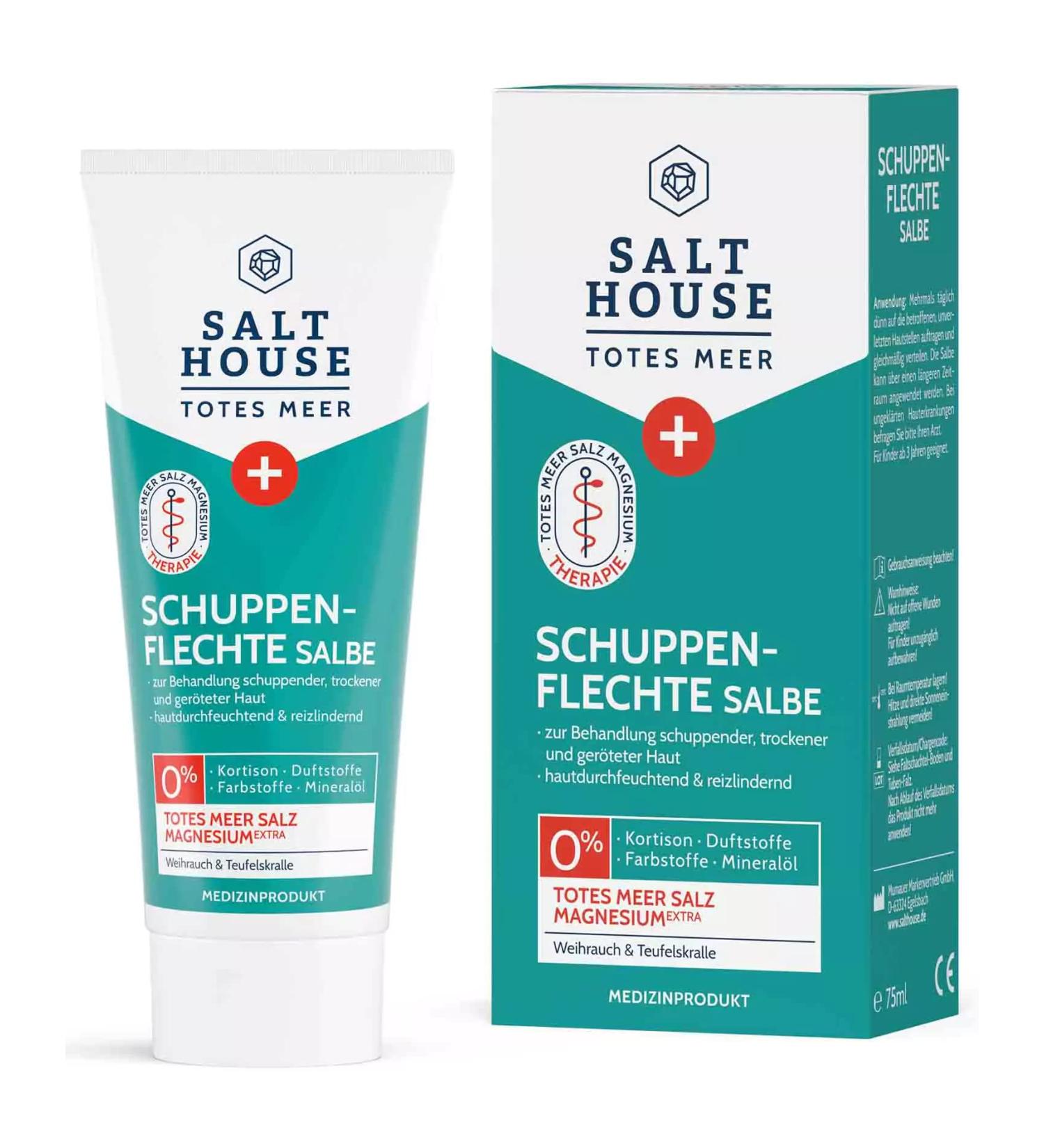 SALTHOUSE Lot de 6 pommades pour la th rapie de la mer morte - Hydratation et soulage les irritations - Sel de mer morte - Magn sium - Test cliniquement (6 x 75 ml) - Buy Online on GoSupps.com