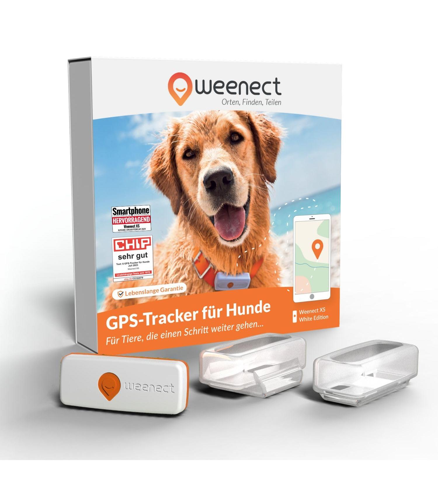 Weeneect XS Mini GPS Tracker for Dogs - Real-Time Tracking Waterproof & Subscription | Smallest Model 2023 - Buy Online on GoSupps.com
