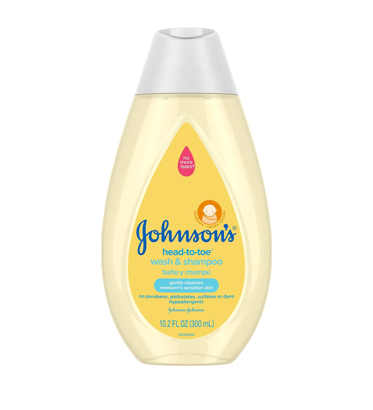 Johnson's Head-to-Toe Gentle Baby Body Wash & Shampoo - Tear-Free, Sulfate-Free, Hypoallergenic for Sensitive Skin - 10.2 fl. oz, Unscented (Pack of 1) - Buy Online on GoSupps.com
