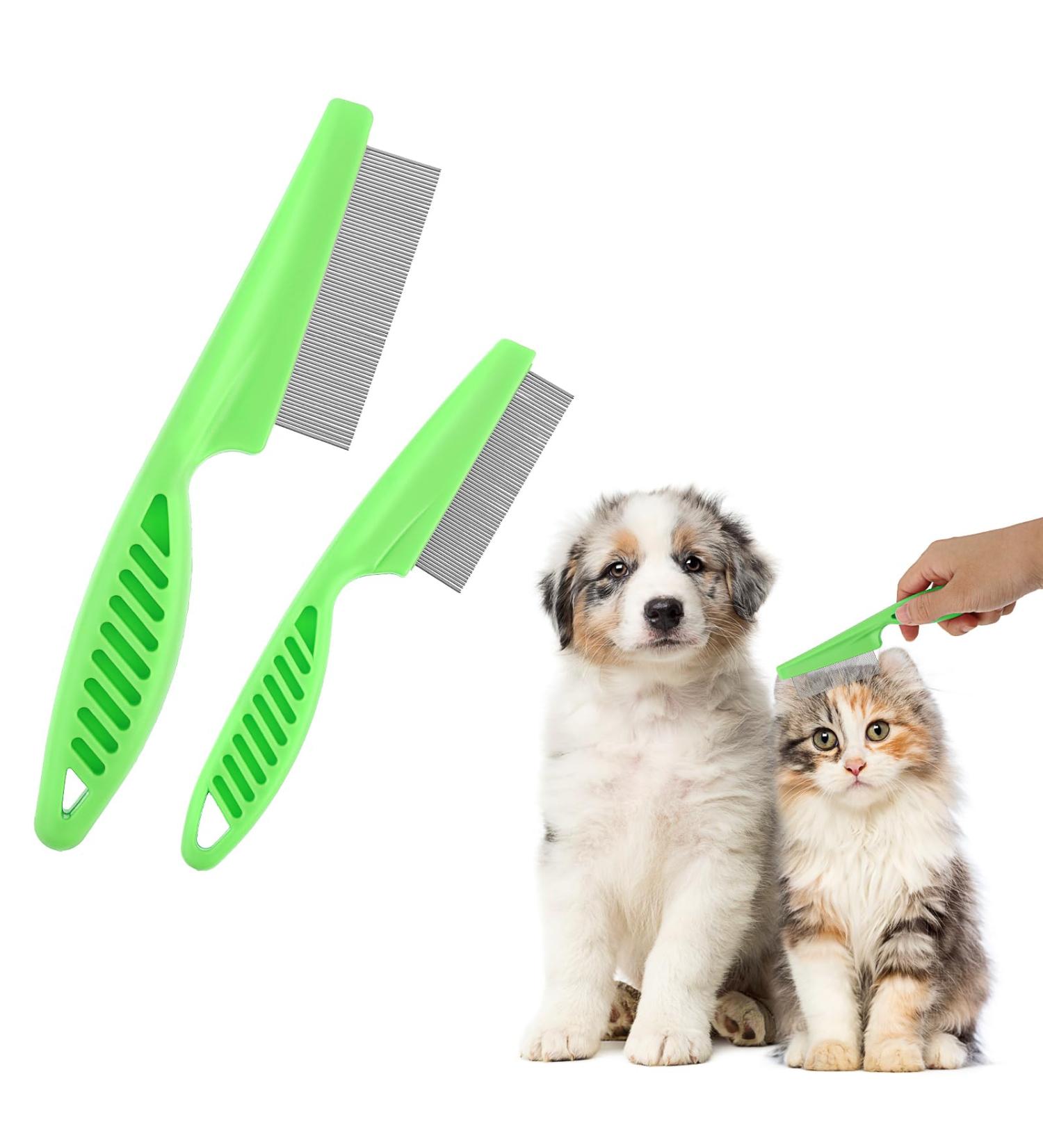 Shop Tiesome 2-in-1 Dog Grooming Kit - Multifunctional Stainless Steel Double-Sided Comb & Massage Brush - Perfect for Pet Hair Care - Buy Online on GoSupps.com