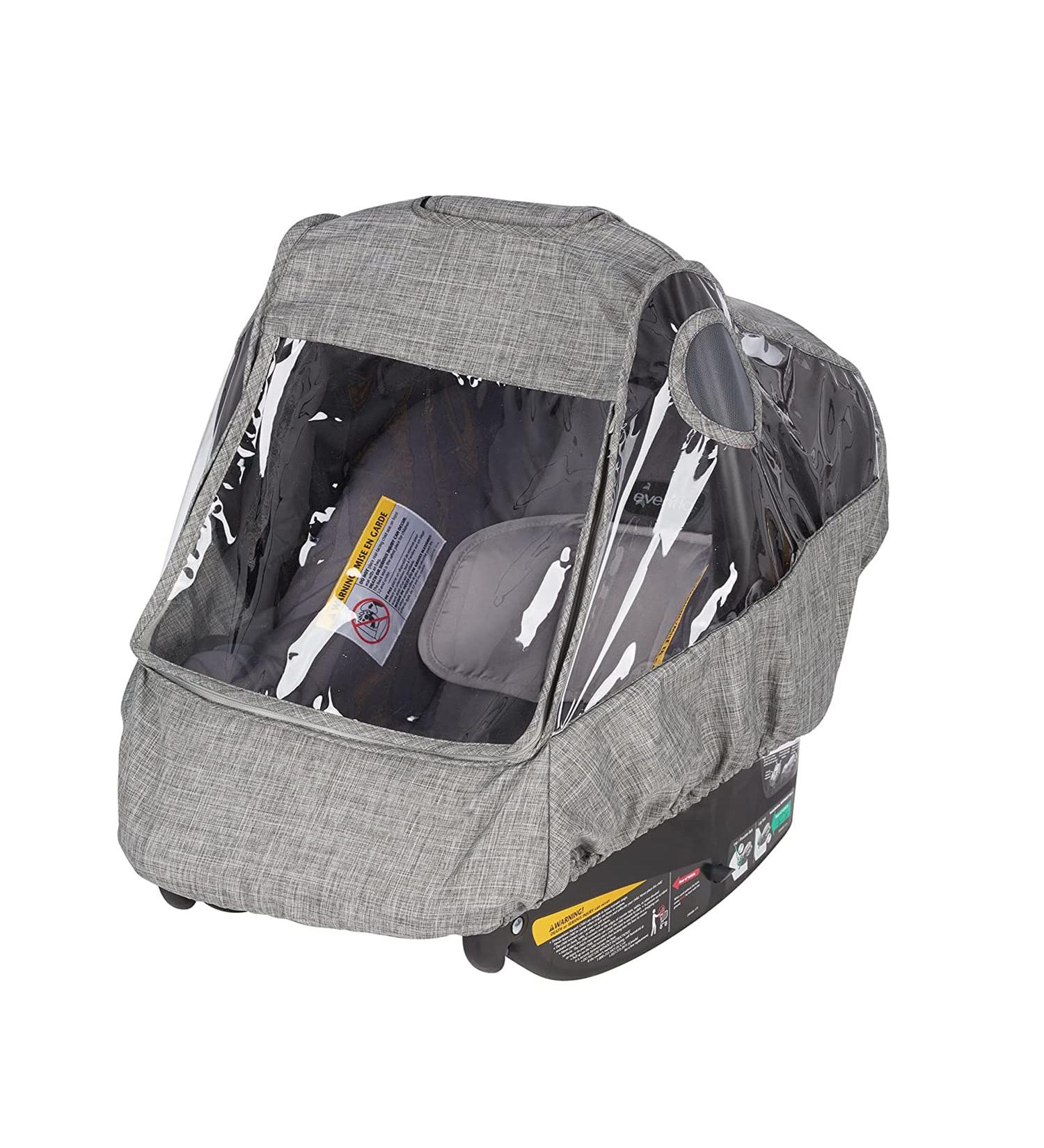 Atoke Baby Car Seat Rain Cover - Universal Infant Car Seat Cover with Zipper Door - Grey - Buy Online on GoSupps.com
