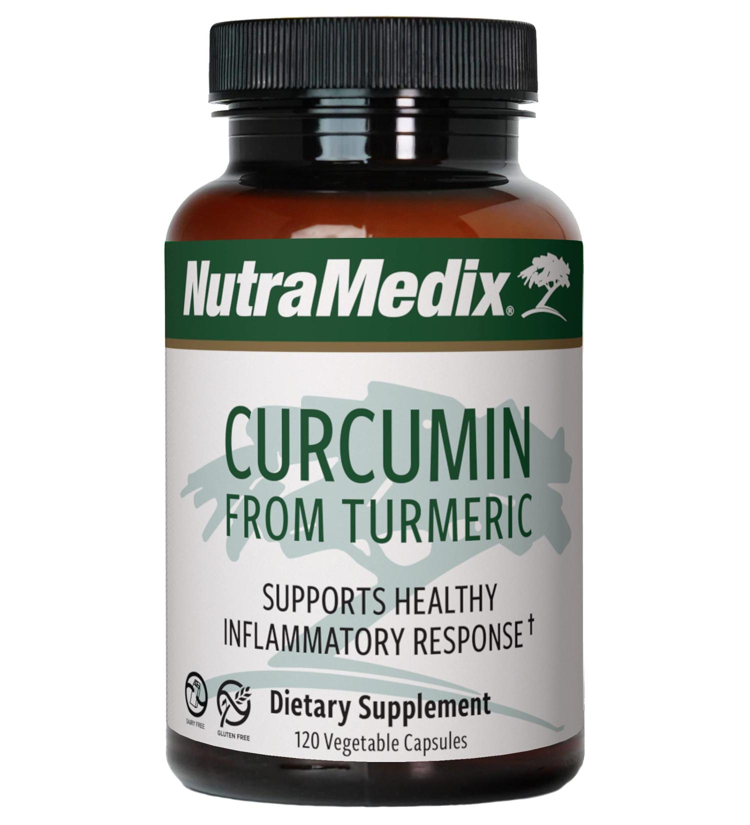 NutraMedix Curcumin - Turmeric Inflammatory Support | 120 Vegetarian Capsules - Buy Online on GoSupps.com