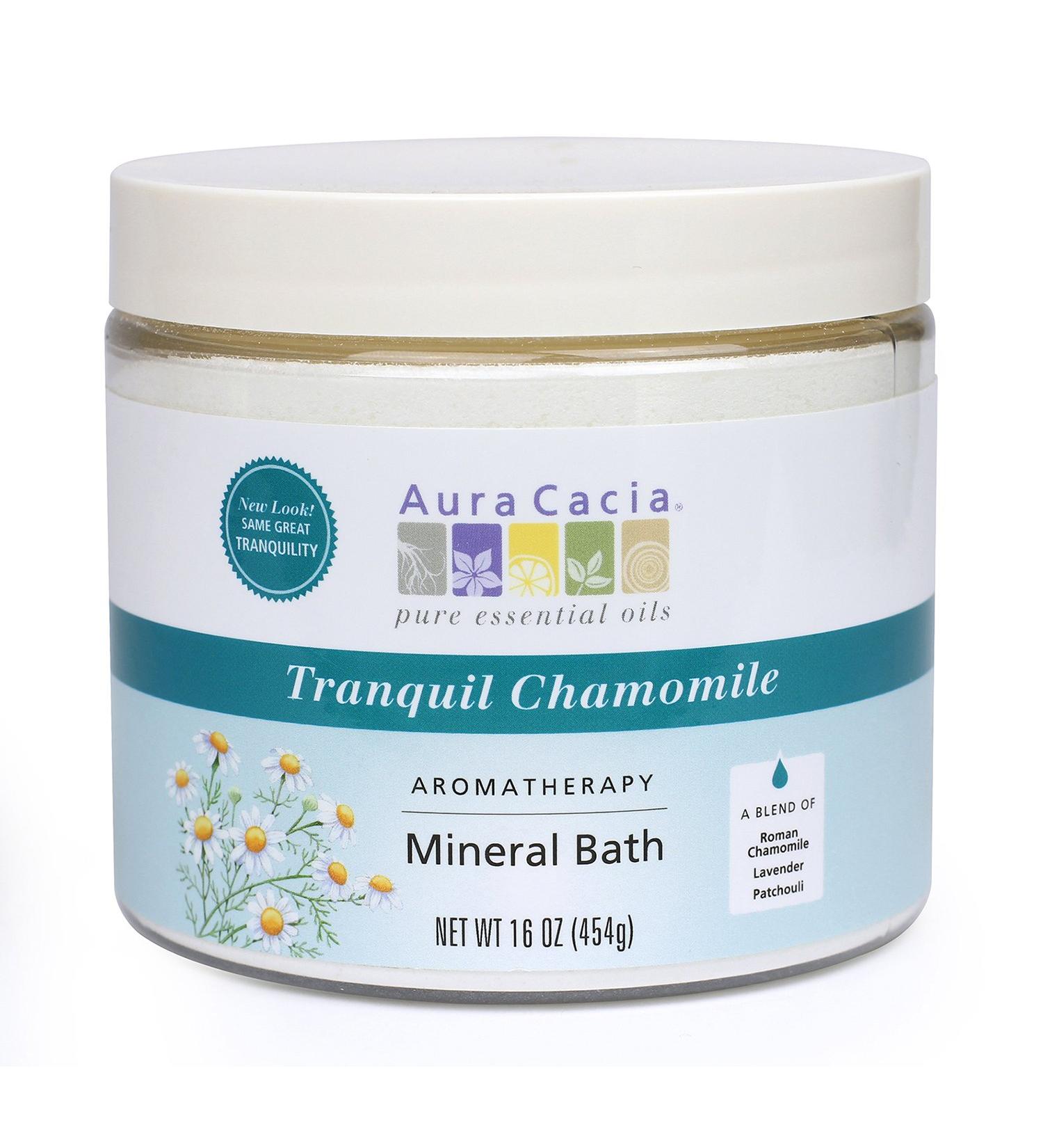 Aura Cacia Tranquil Chamomile Mineral Bath - 16 oz Aromatherapy Soak - Buy Online on GoSupps.com