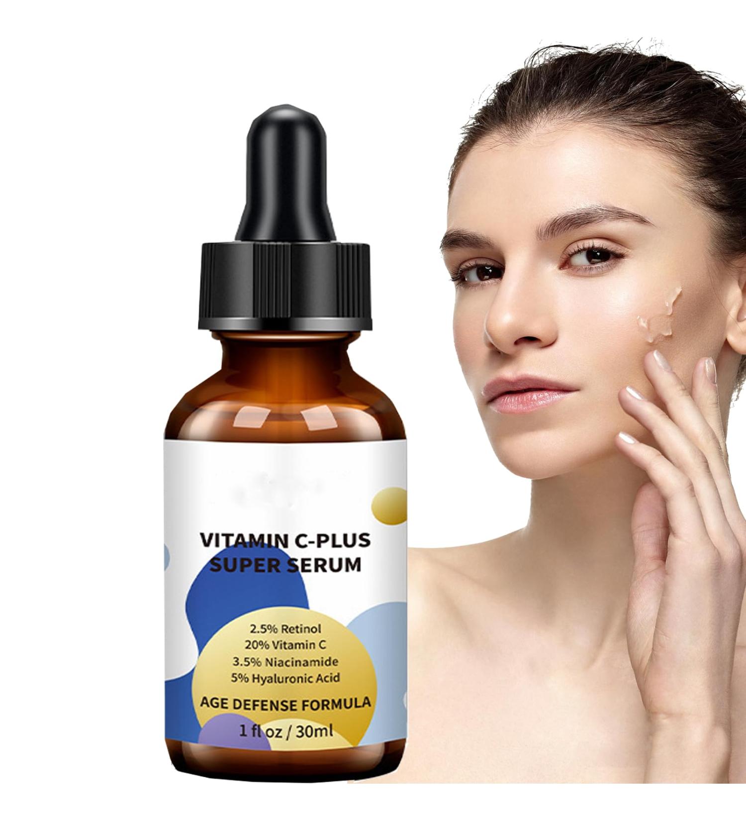 Super Dark Spot Correcting Glow Serum - Vitamin C Serum for Women - Anti-Aging Retinol Face Serum - Hyaluronic Acid Moisturizes Skin - Leave Skin Smooth 30ml - Buy Online on GoSupps.com
