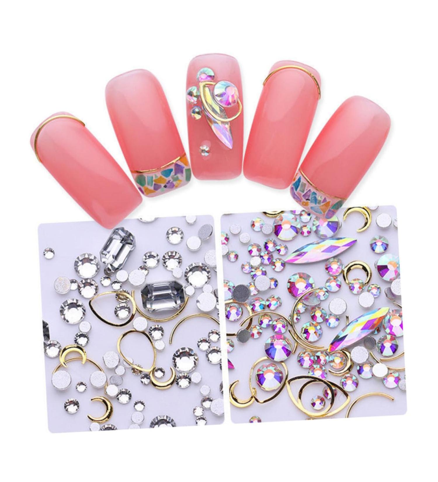 minkissy 4 Boxes Small Black Bottle Metal Ring Rivet Metal Ring Para Maquillaje Nail Art Supplies Materiales Para U as Rhinestones Nail Art Decoration Ornament Little Black Bottle Manicure - Buy Online on GoSupps.com