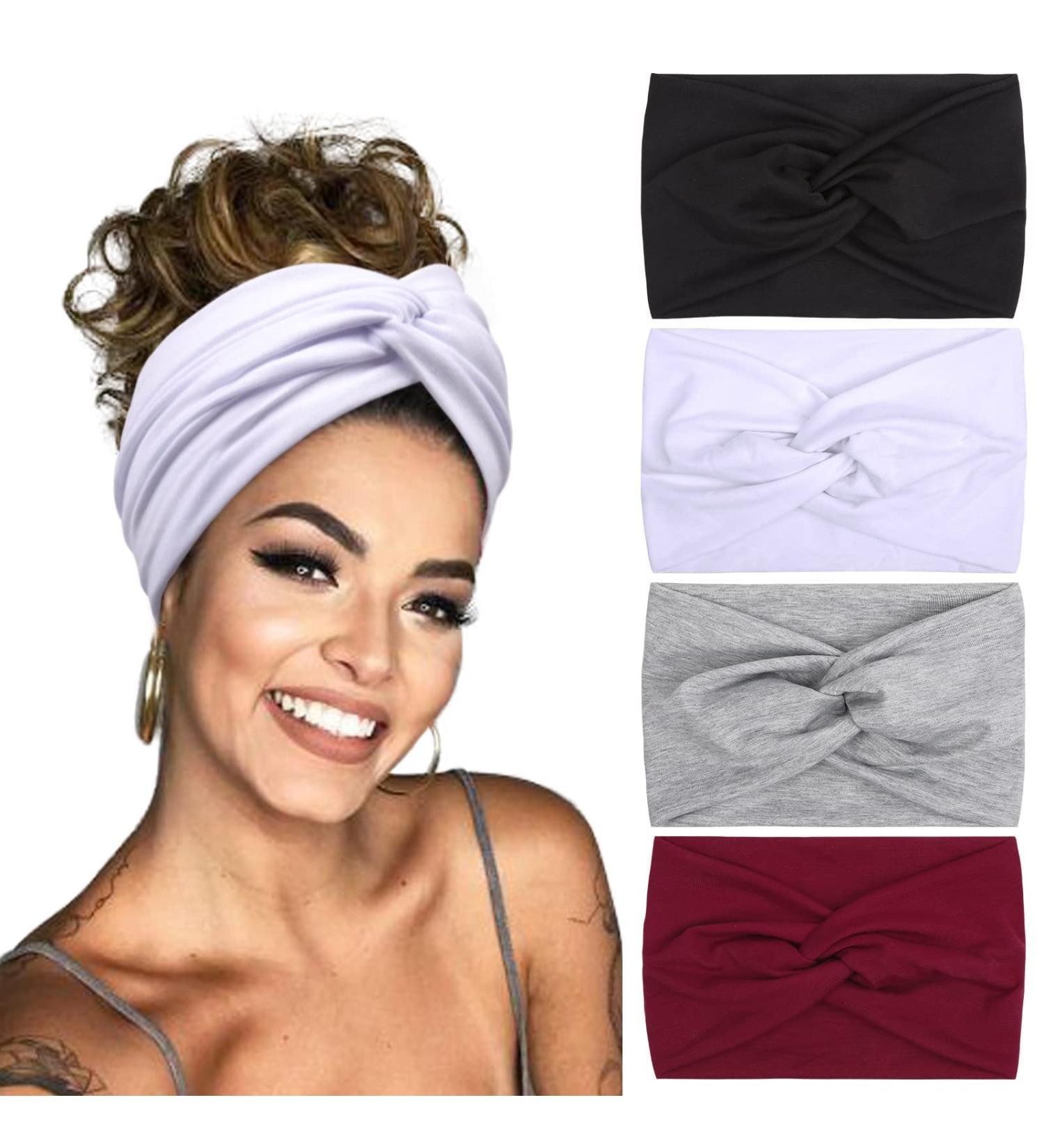 Stylish Boho Hair Bands for Women | Extra Wide Elastic Headbands | Trendy Hair Accessories for Girls - Buy Online on GoSupps.com