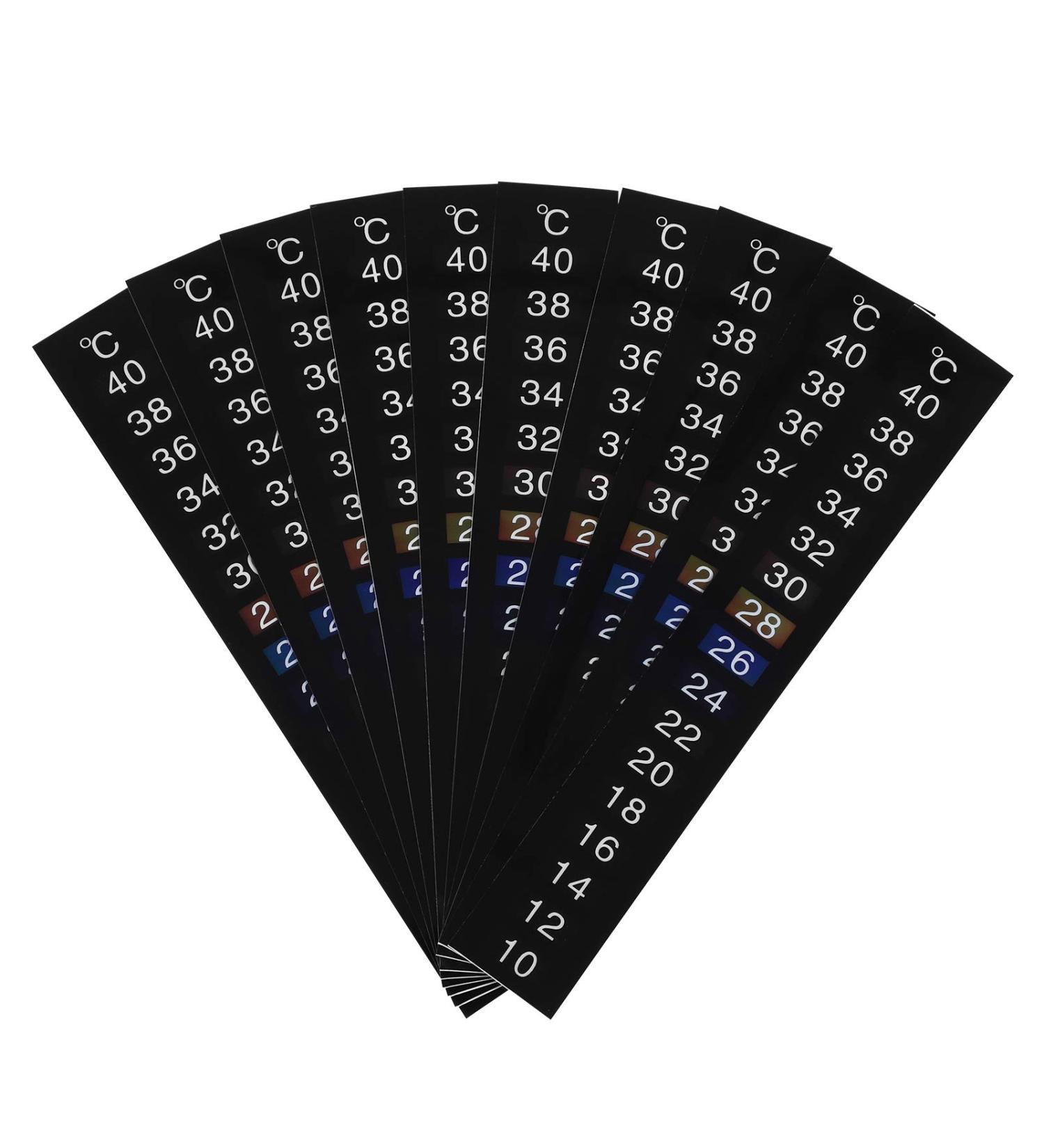 10pcs Traditional Digital Temperature Thermometer Strips - Accurate Celsius Display for Home & Travel - Buy Online on GoSupps.com