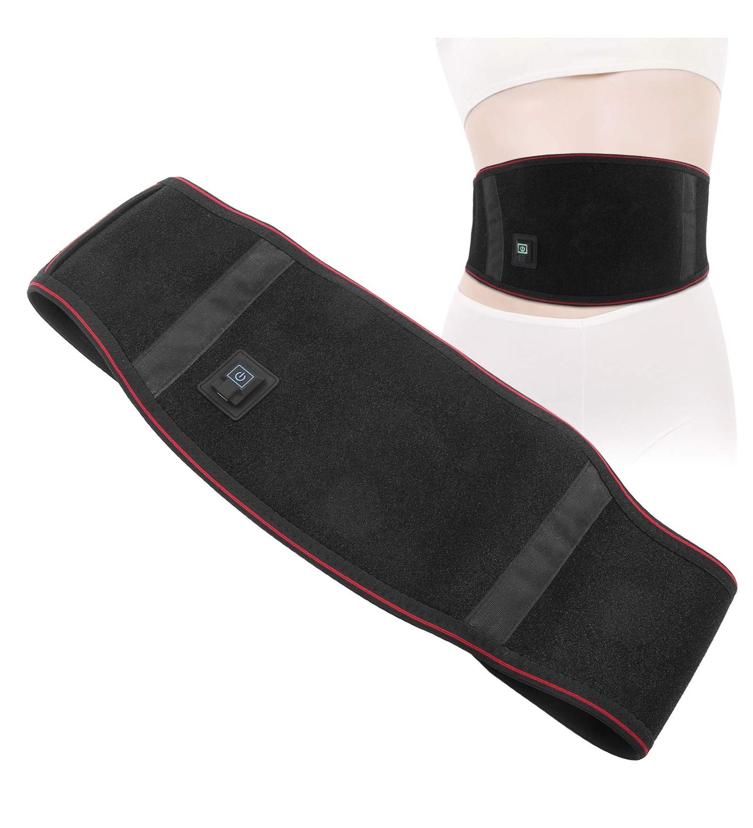 Brrnoo USB Heating Waist Belt - Pain Relief & Lumbar Support Brace | Back Therapy Pad for Effective Pain Relief - Buy Online on GoSupps.com
