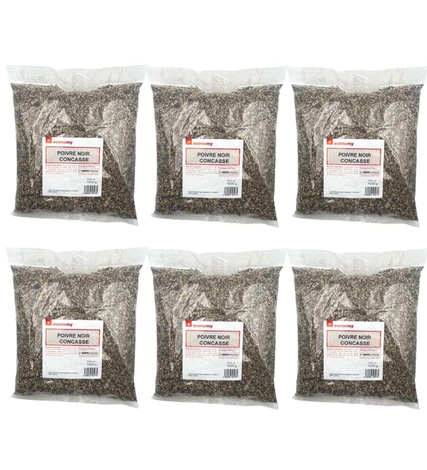 Cracked Black Pepper 1kg x 6 - Buy Online on GoSupps.com