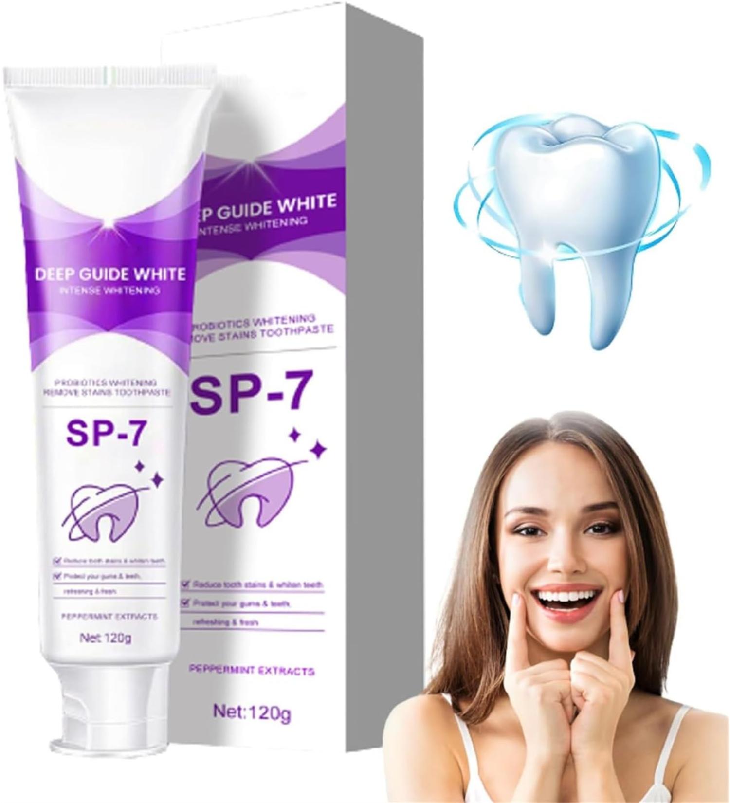 EXQST Toothpaste SP-7 Probiotic Whitening Toothpaste Fresh Breath Whitening Toothpaste Teeth Stain Removal Toothpaste Complete Dental Care - Buy Online on GoSupps.com