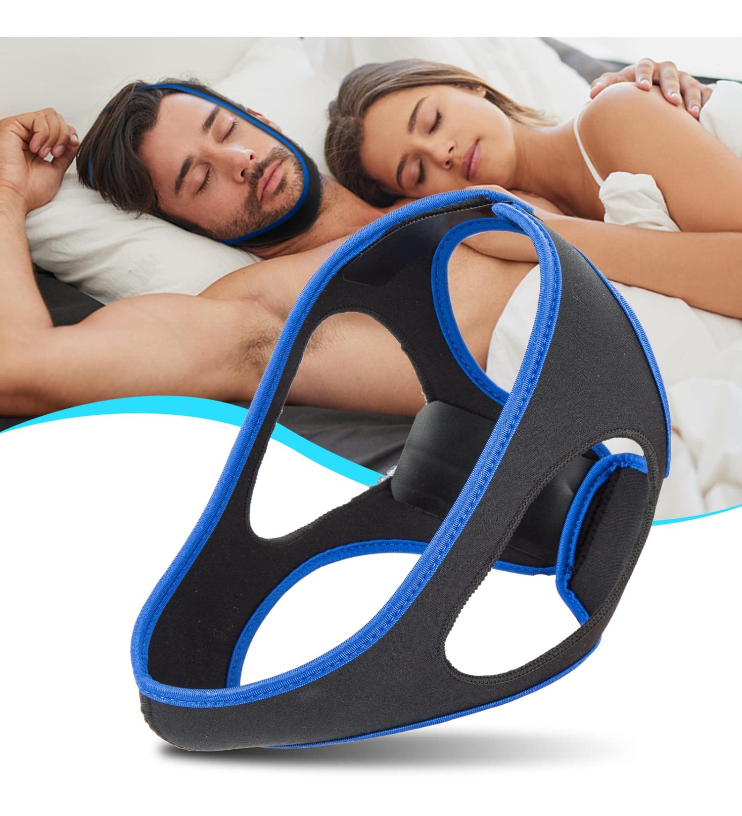 2023 New Anti Snoring Chin Strap - Adjustable and Breathable Snore Device for Men and Women - Stop Snoring Aids for Better Sleep - Buy Online on GoSupps.com
