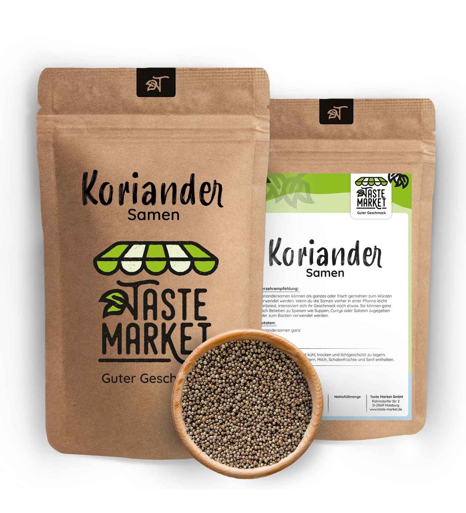Buy 5 kg Whole Coriander Seeds - Premium Quality Spice for Global Shipping | Taste Market - Buy Online on GoSupps.com