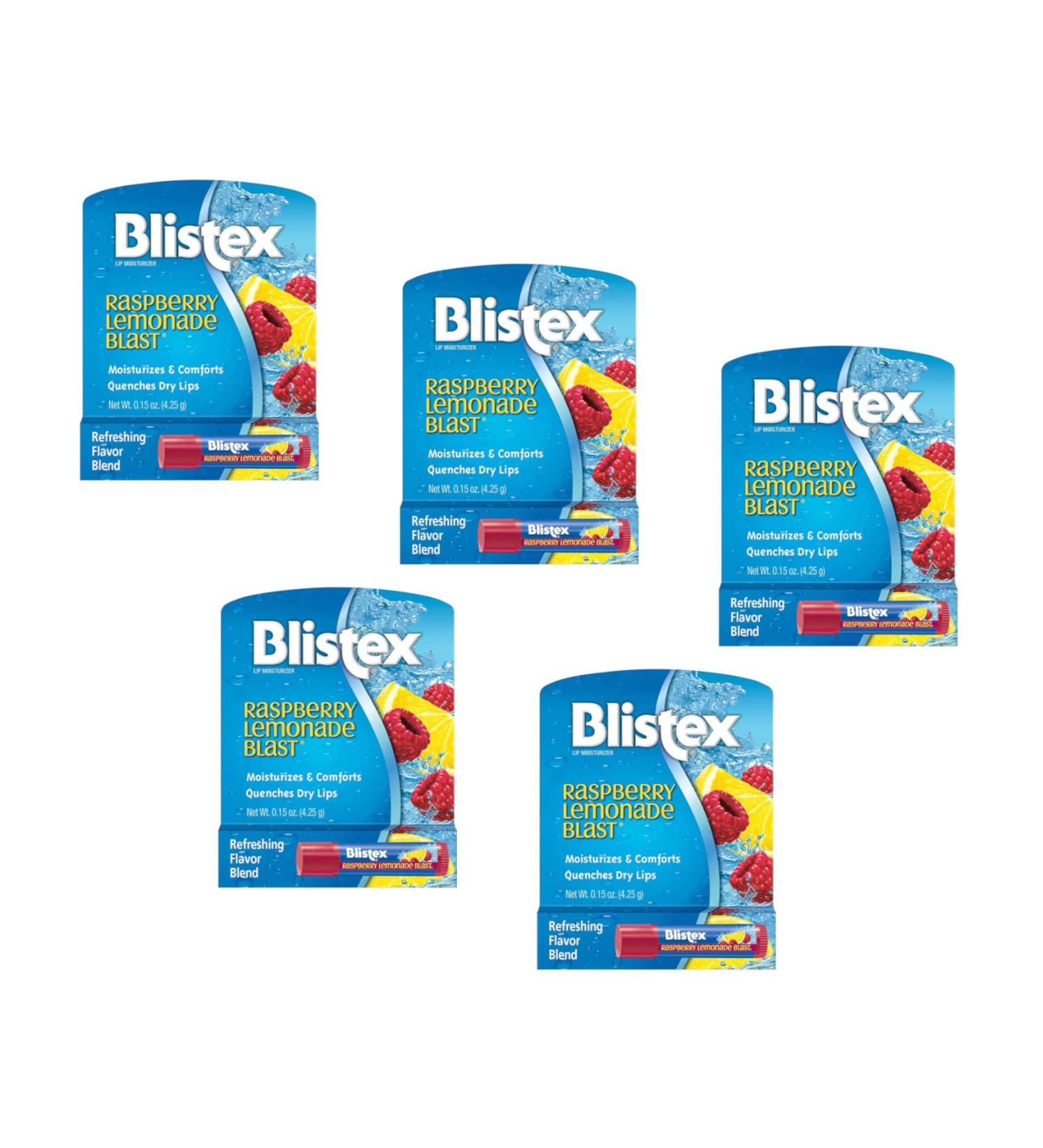 Blistex Raspberry Lemonade Blast Lip Protectant/Sunscreen - Pack of 5