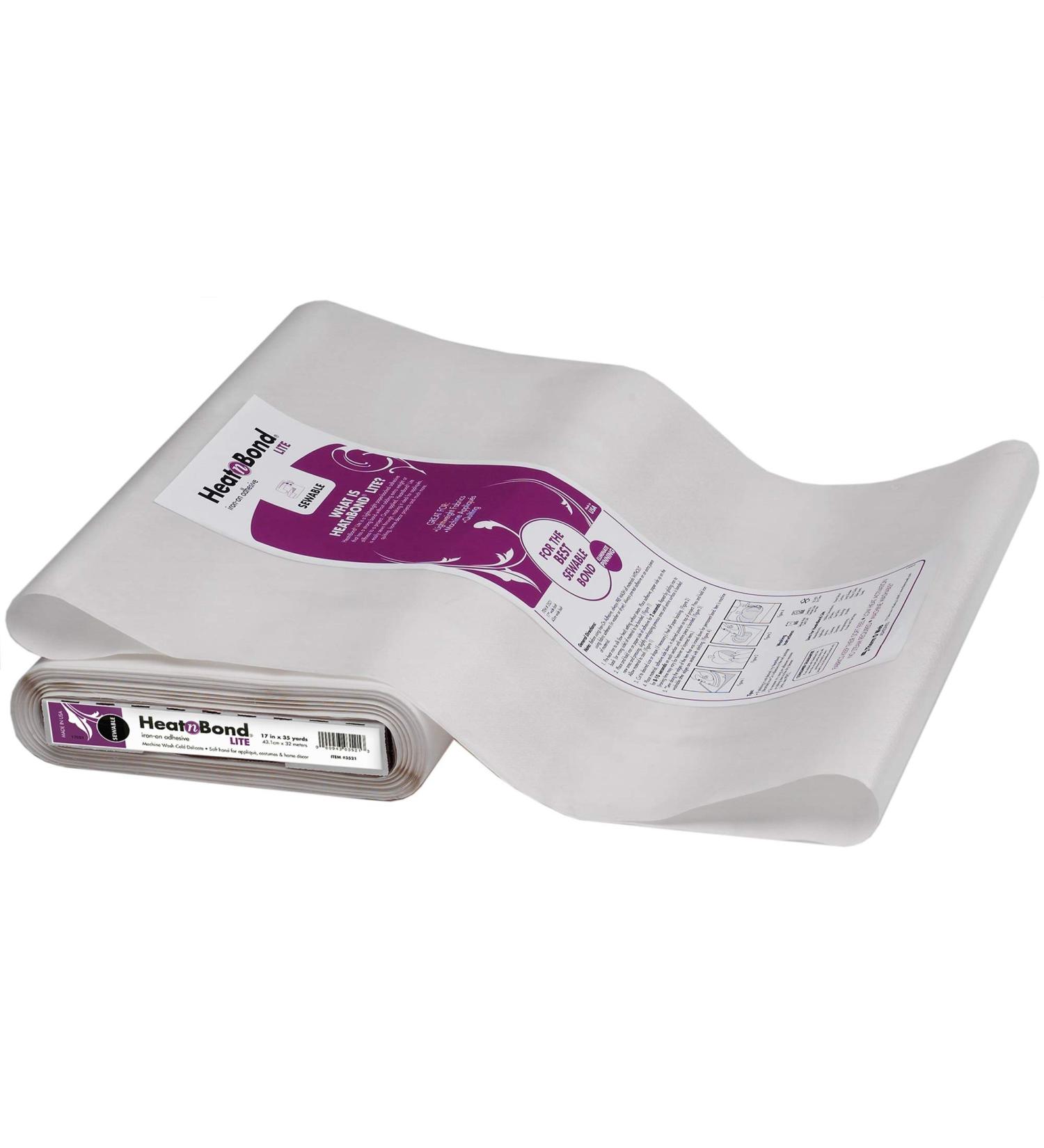 HeatnBond Lite Iron-On Adhesive - 17 x 35 Yards | Easy Iron-On Adhesive - Buy Online on GoSupps.com