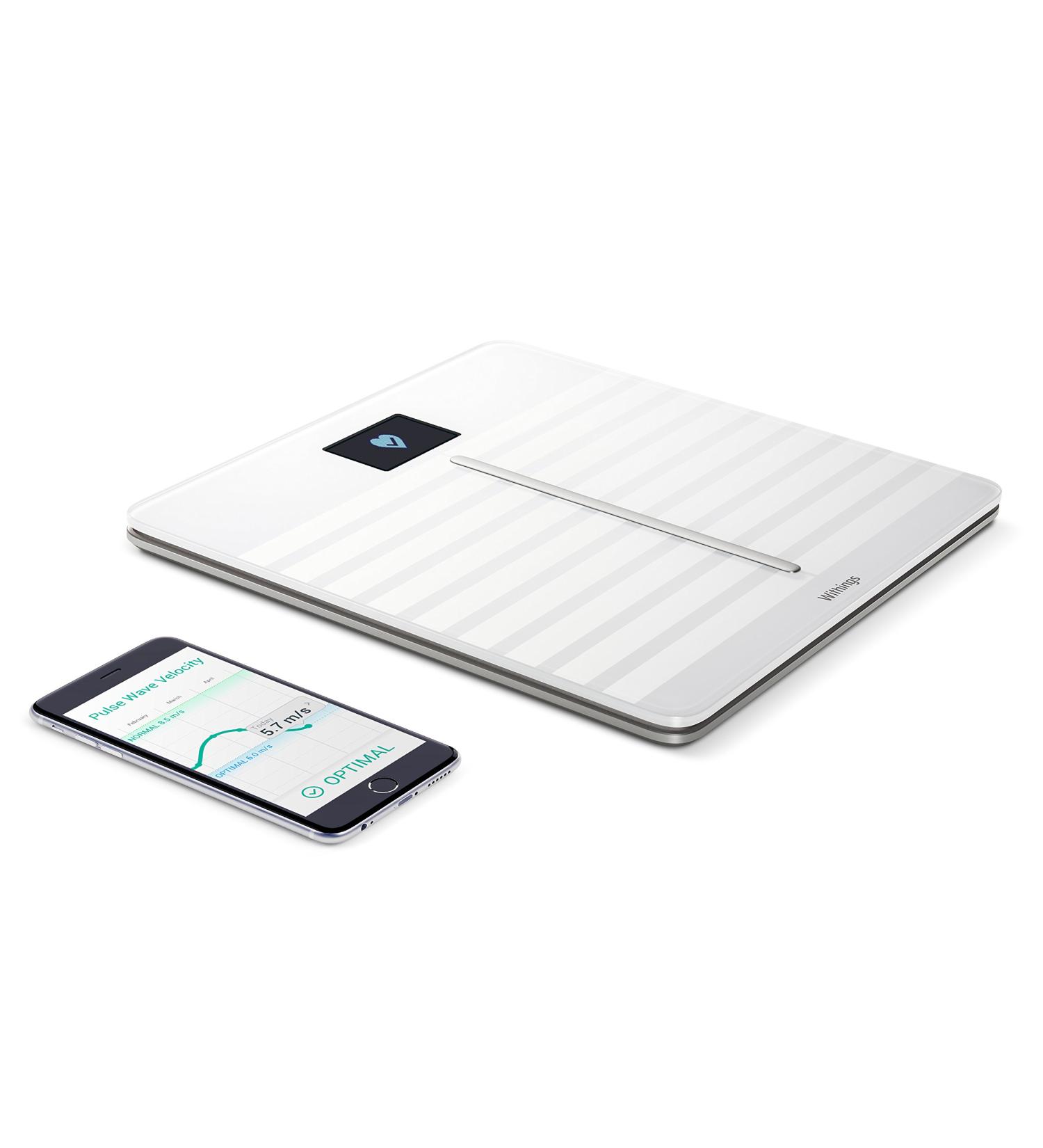 Withings Body Cardio - Heart Health and Body Composition Wi-Fi Scale, White