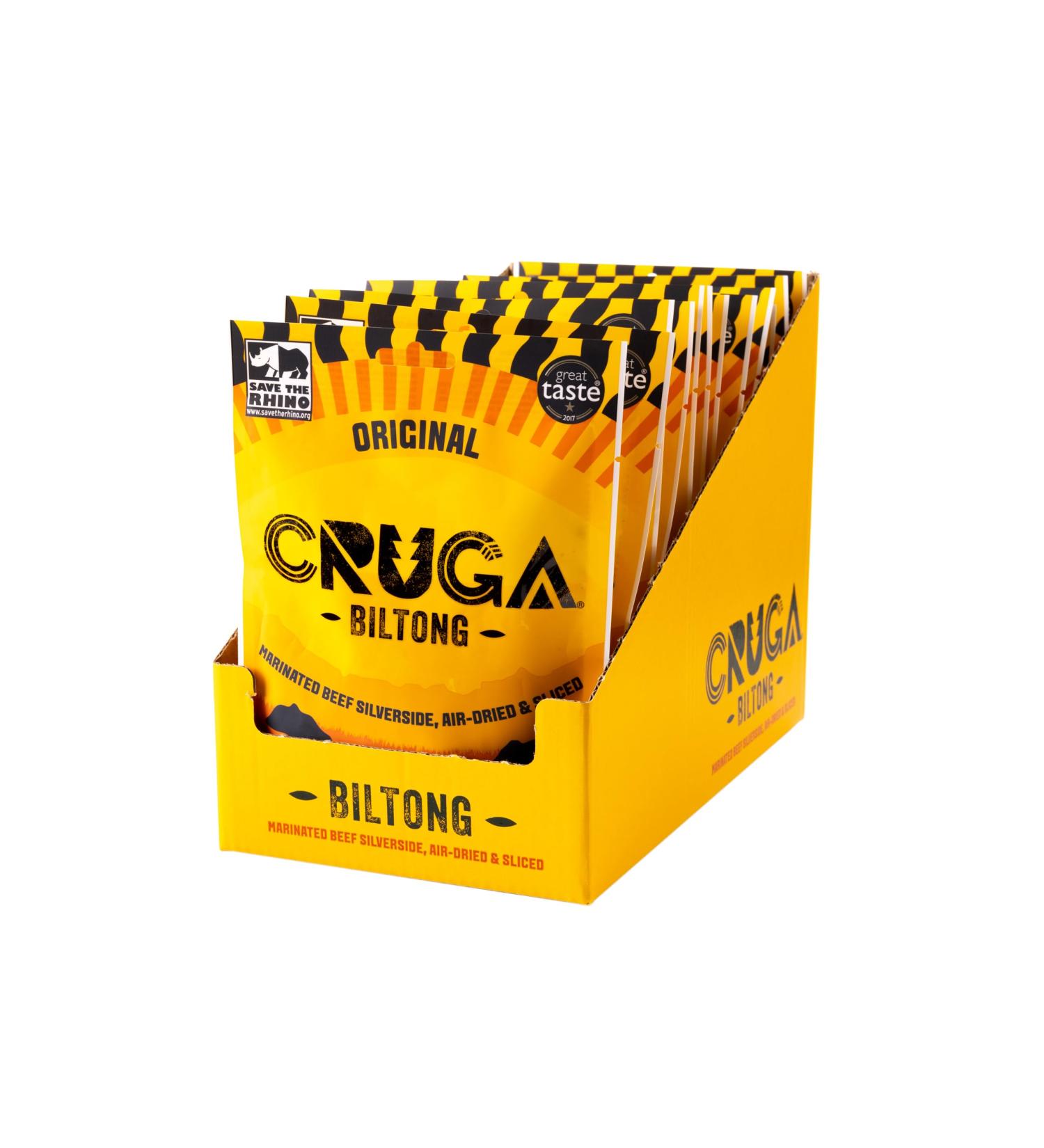 Cruga Original Biltong 12 x 60g - Buy Online on GoSupps.com