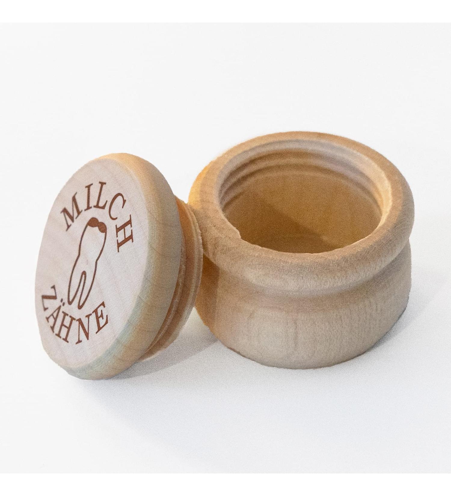 Chinchilla Maple Wood Milk Tooth Box | Personalized Baptism & School Enrollment Gift | Perfect Souvenir - Buy Online on GoSupps.com