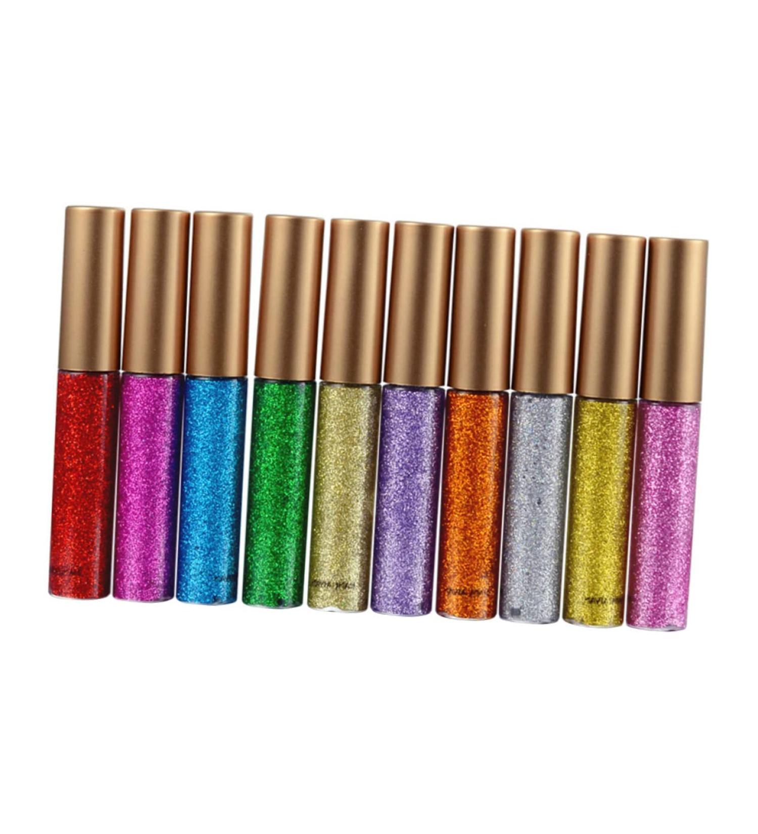 BELLIFFY 10pcs Liquid Eyeshadow Liquid Eyeliner Eye Shadow Shiny Eyeshadow Shinny Eyeliner Glitter Eyeliner - Buy Online on GoSupps.com